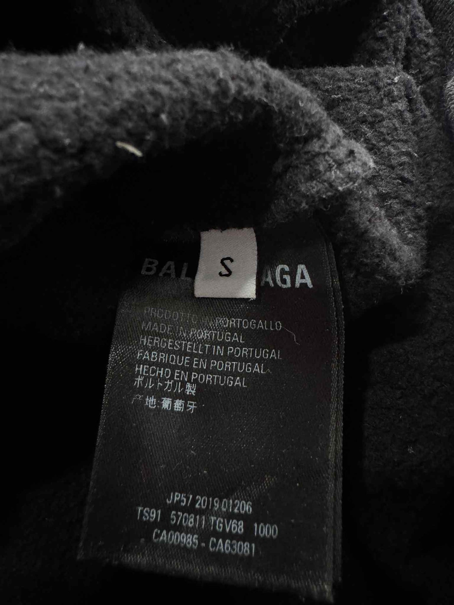 Balenciaga Paris Flag Cotton Hoodie