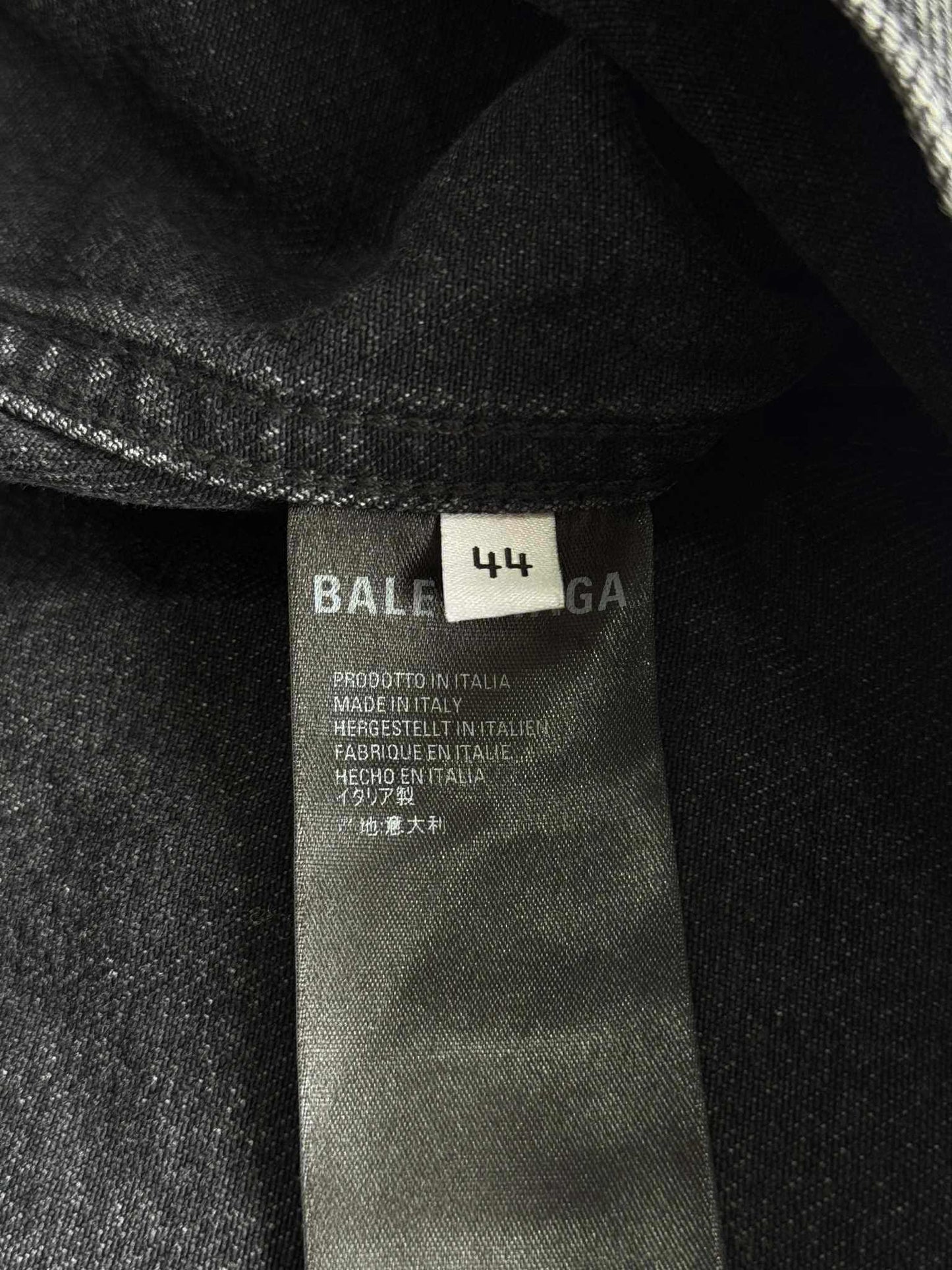 Balenciaga Embroidered Logo Denim Jacket