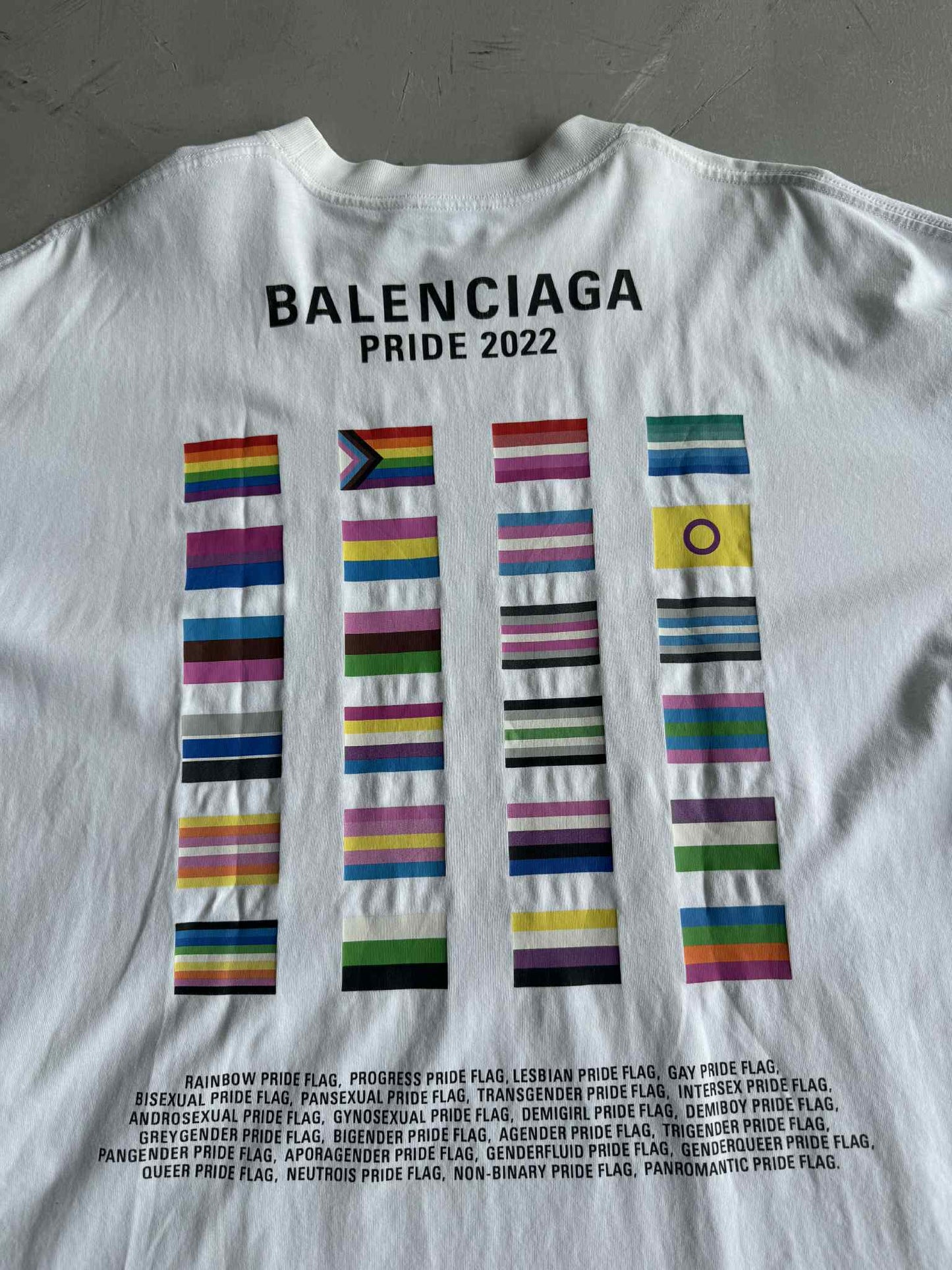 Balenciaga Pride 2022 White Tee