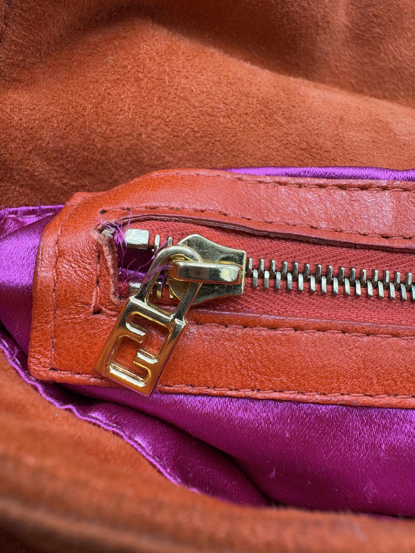 Fendi Orange Baguette
