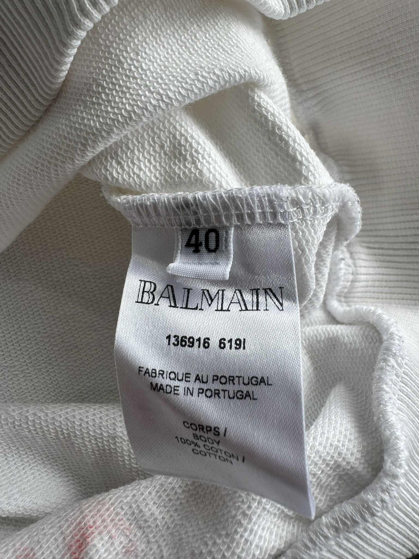 Balmain Logo Print Sweatshirt