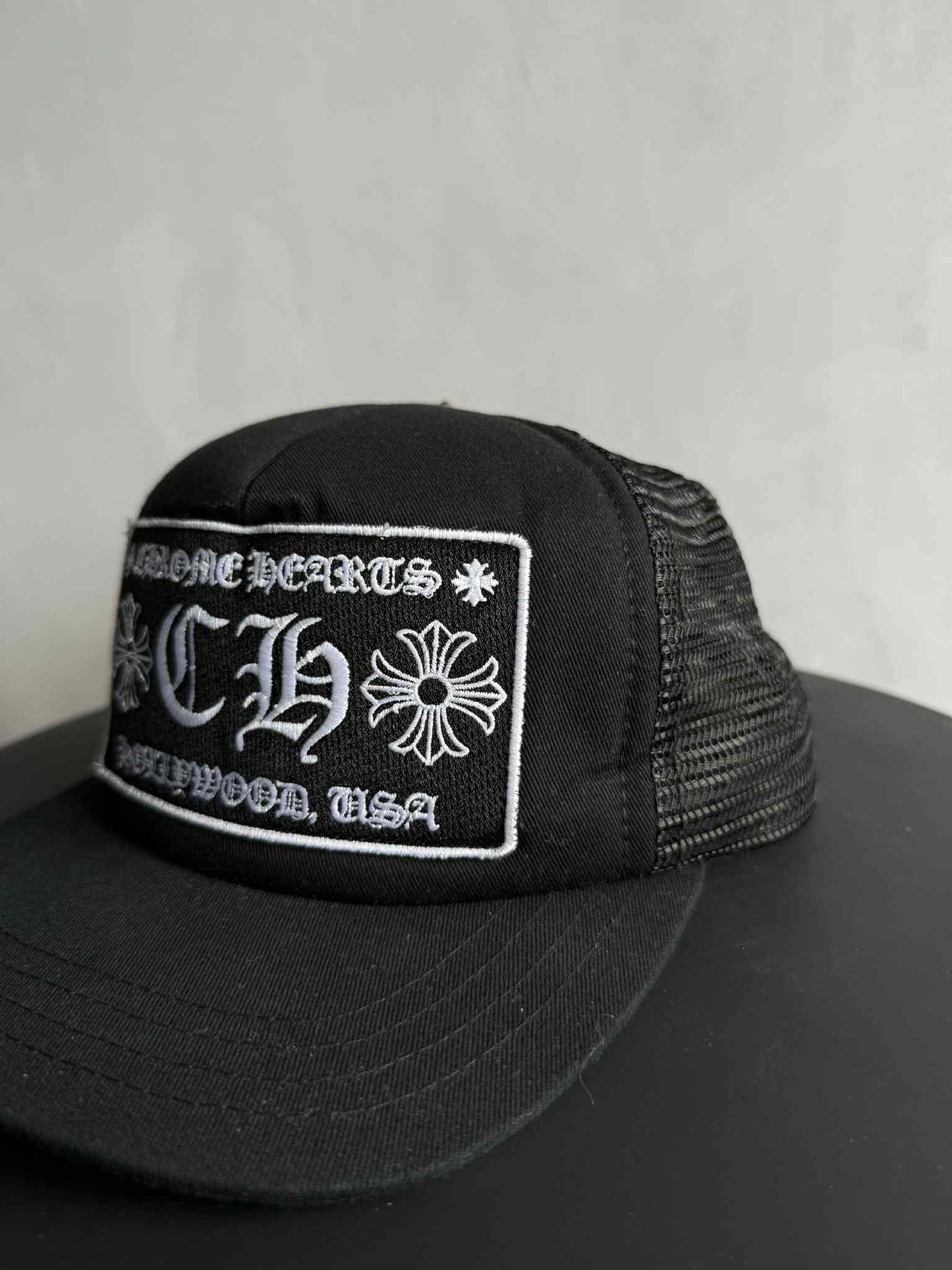 Chrome Hearts Black on Black Trucker Hat