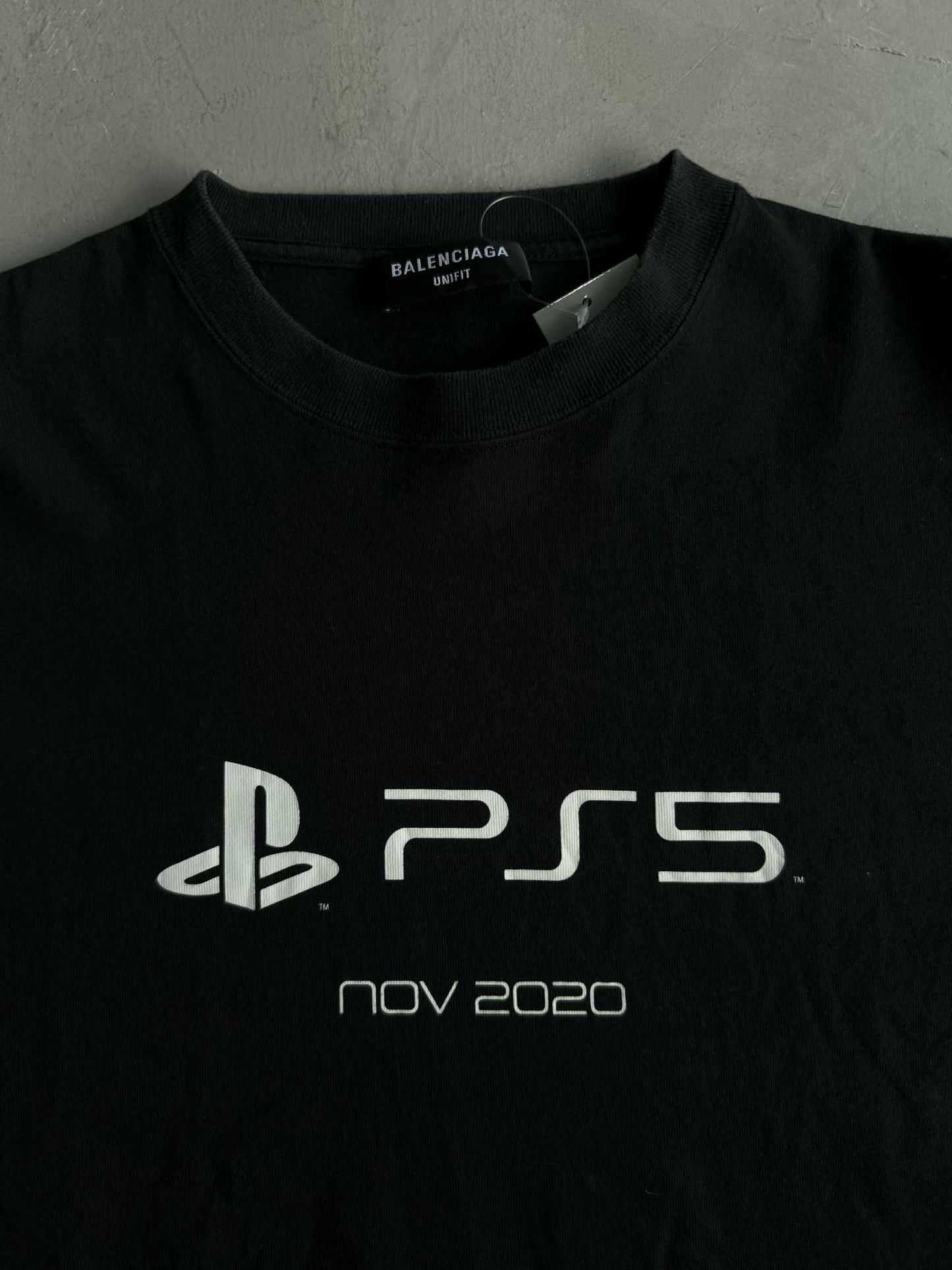 Balenciaga Ps5 Black tee