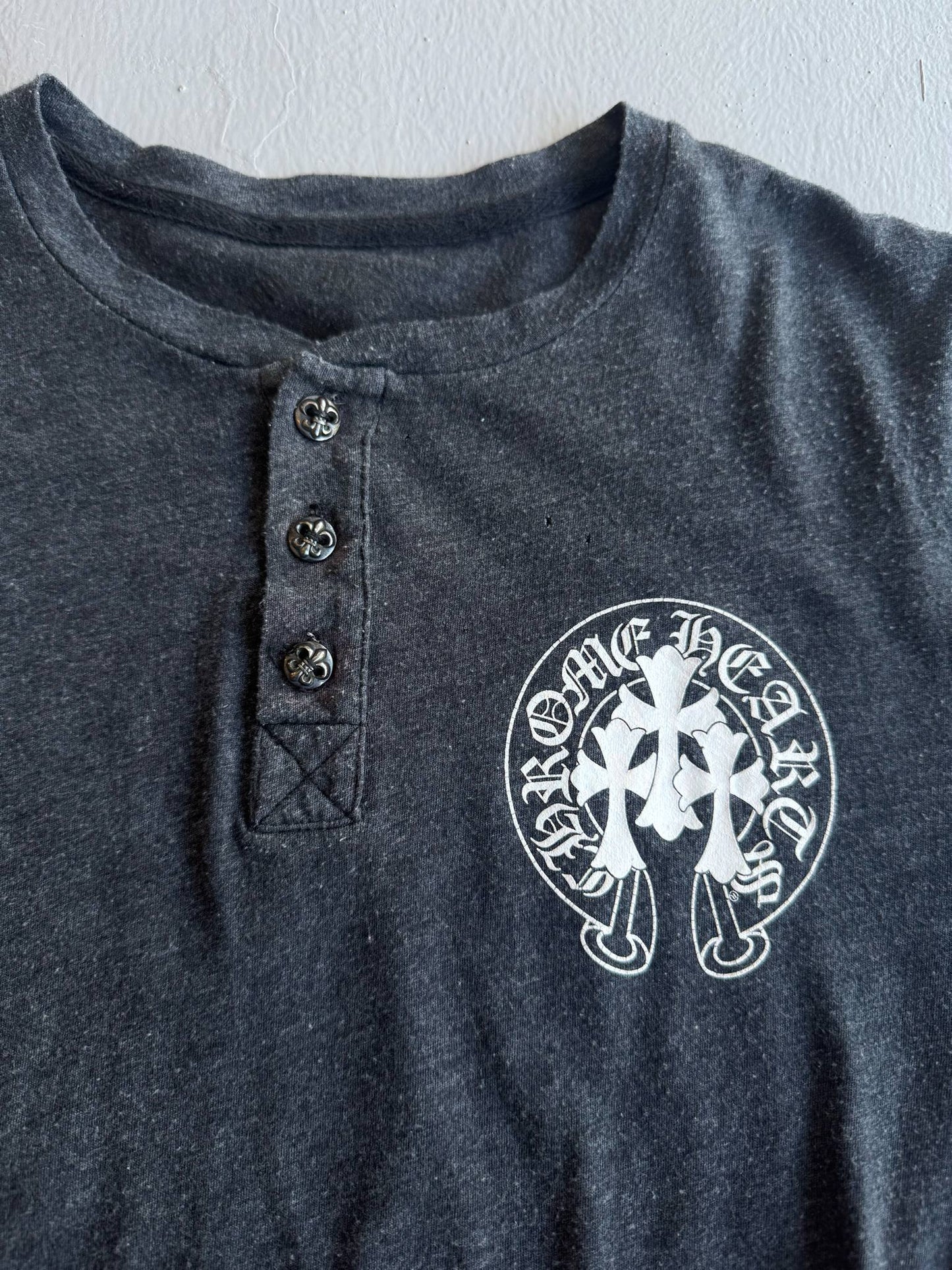 Chrome Hearts Henley ‘Triple Cross’ Longsleeves