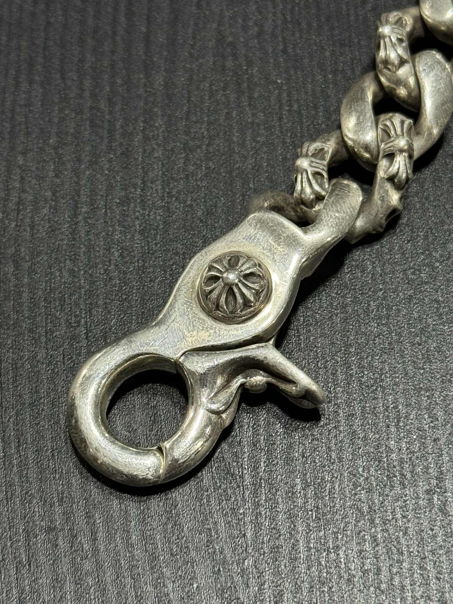 Chrome Hearts Fancy Link Lobster Clasp Bracelet