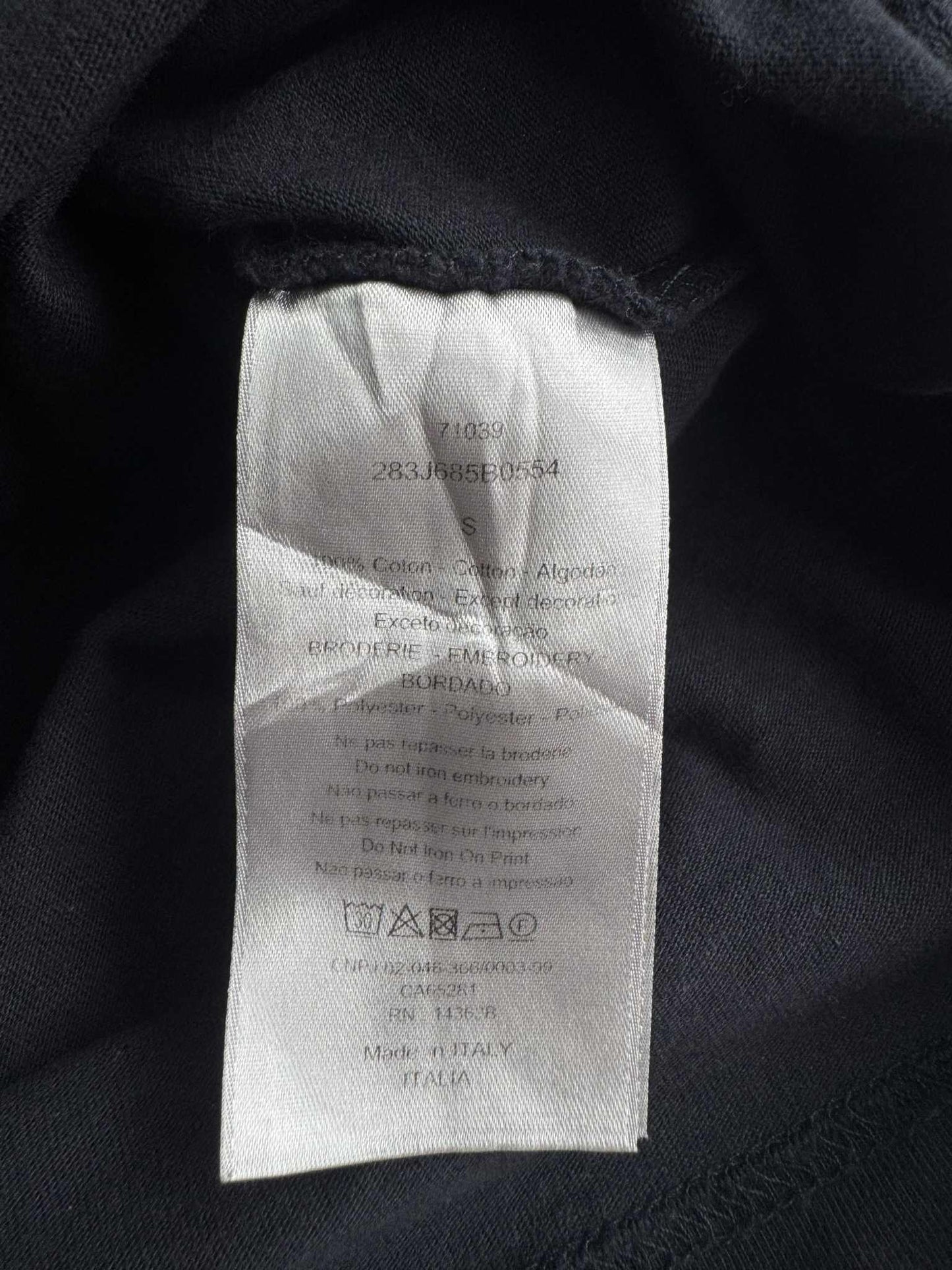 Dior x Cactus Jack Ink Black tee