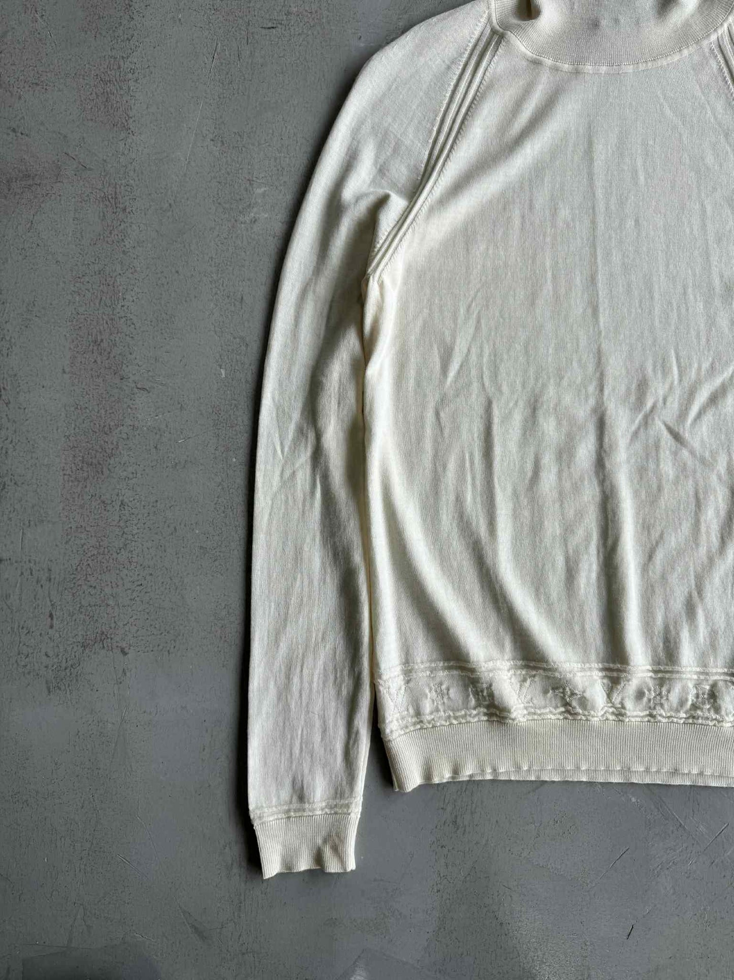 Louis Vuitton Cream Turtle Neck