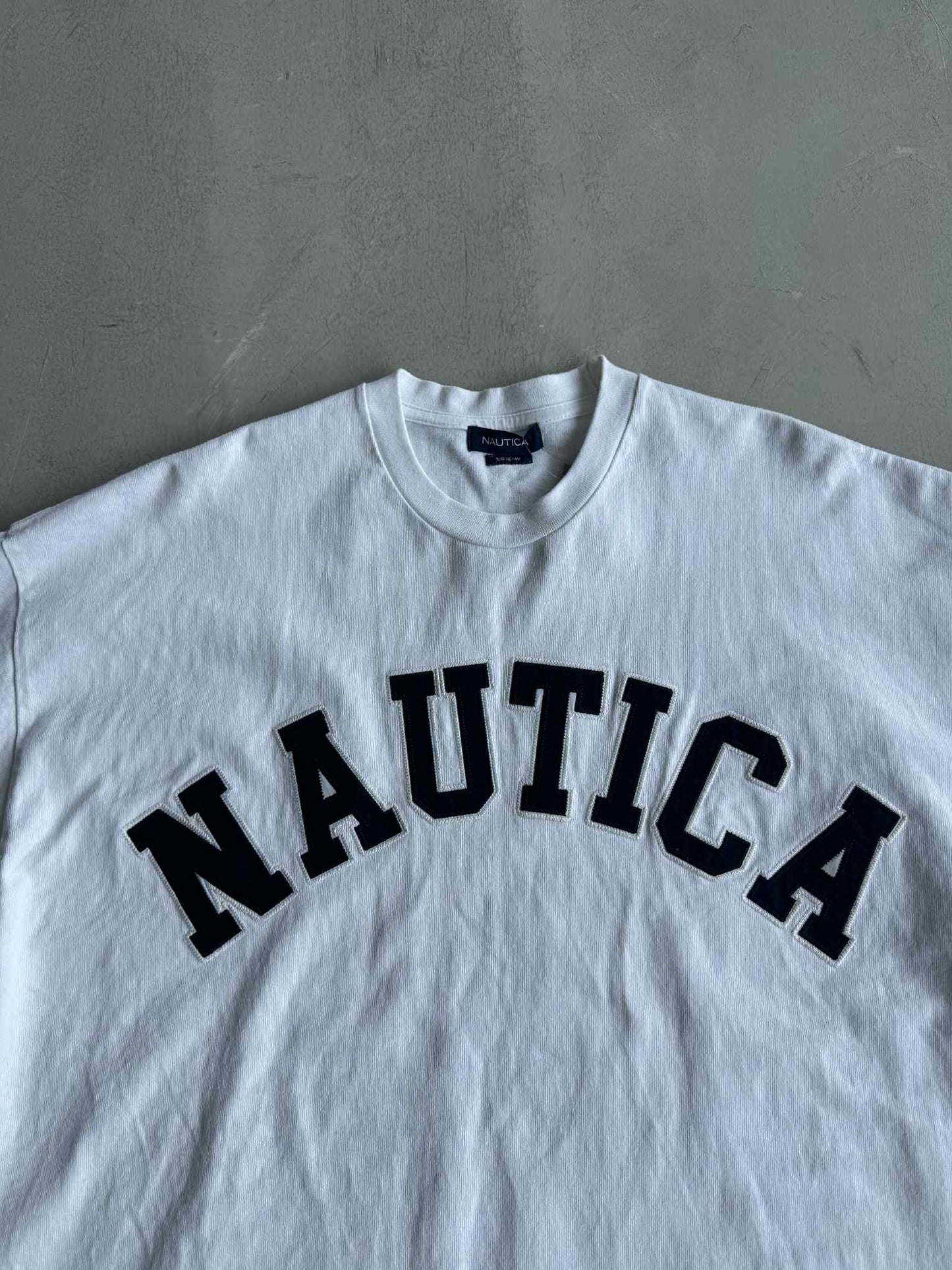 Nautica White Spellout Shirt