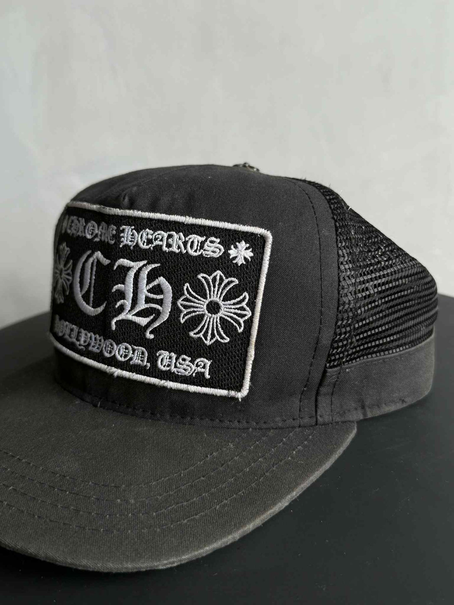 Chrome Hearts Black on Black Trucker Hat