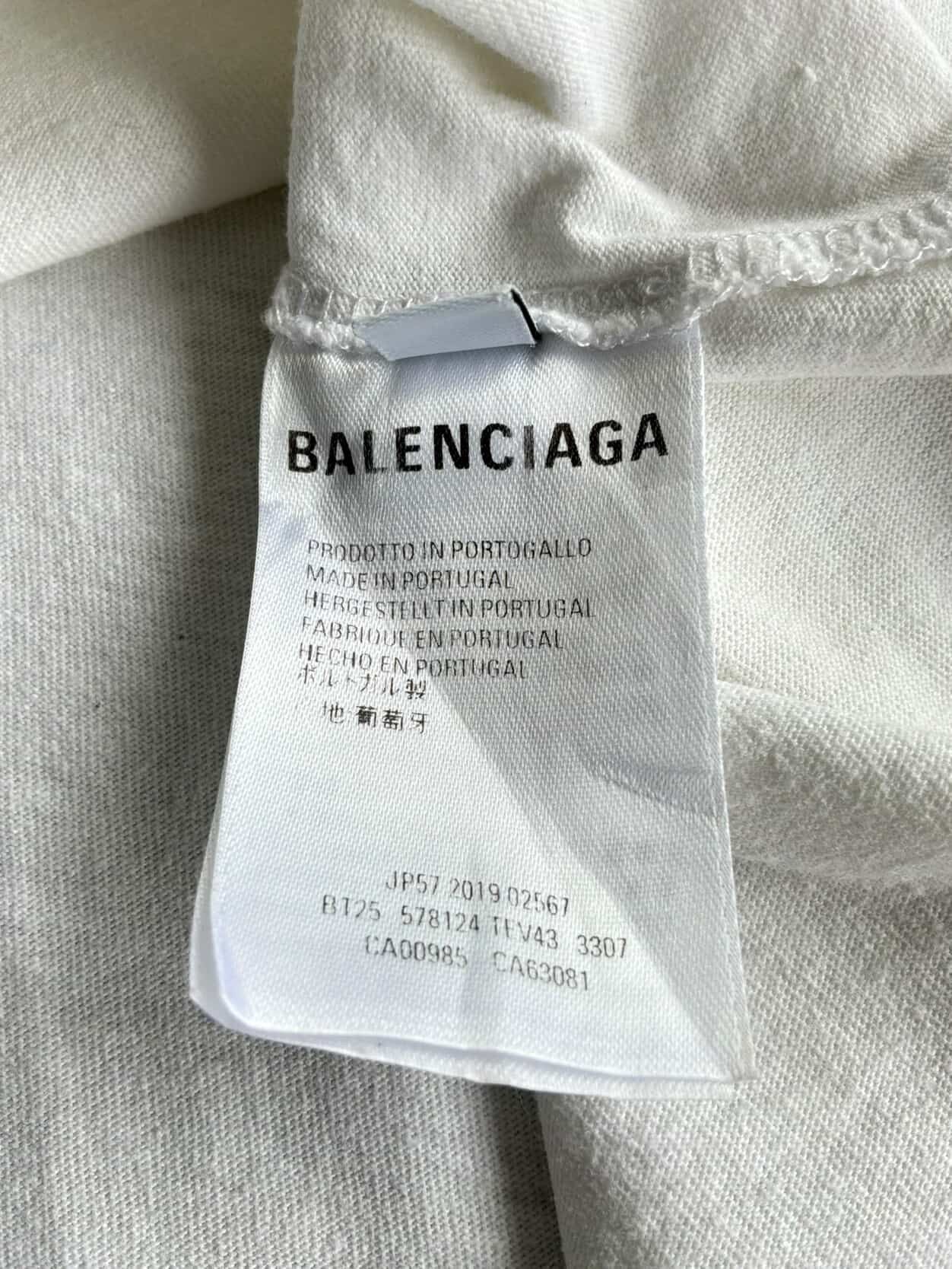 Balenciaga Back Script Tee