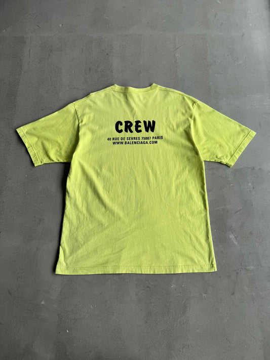 Balenciaga Crew Print Cotton Shirt