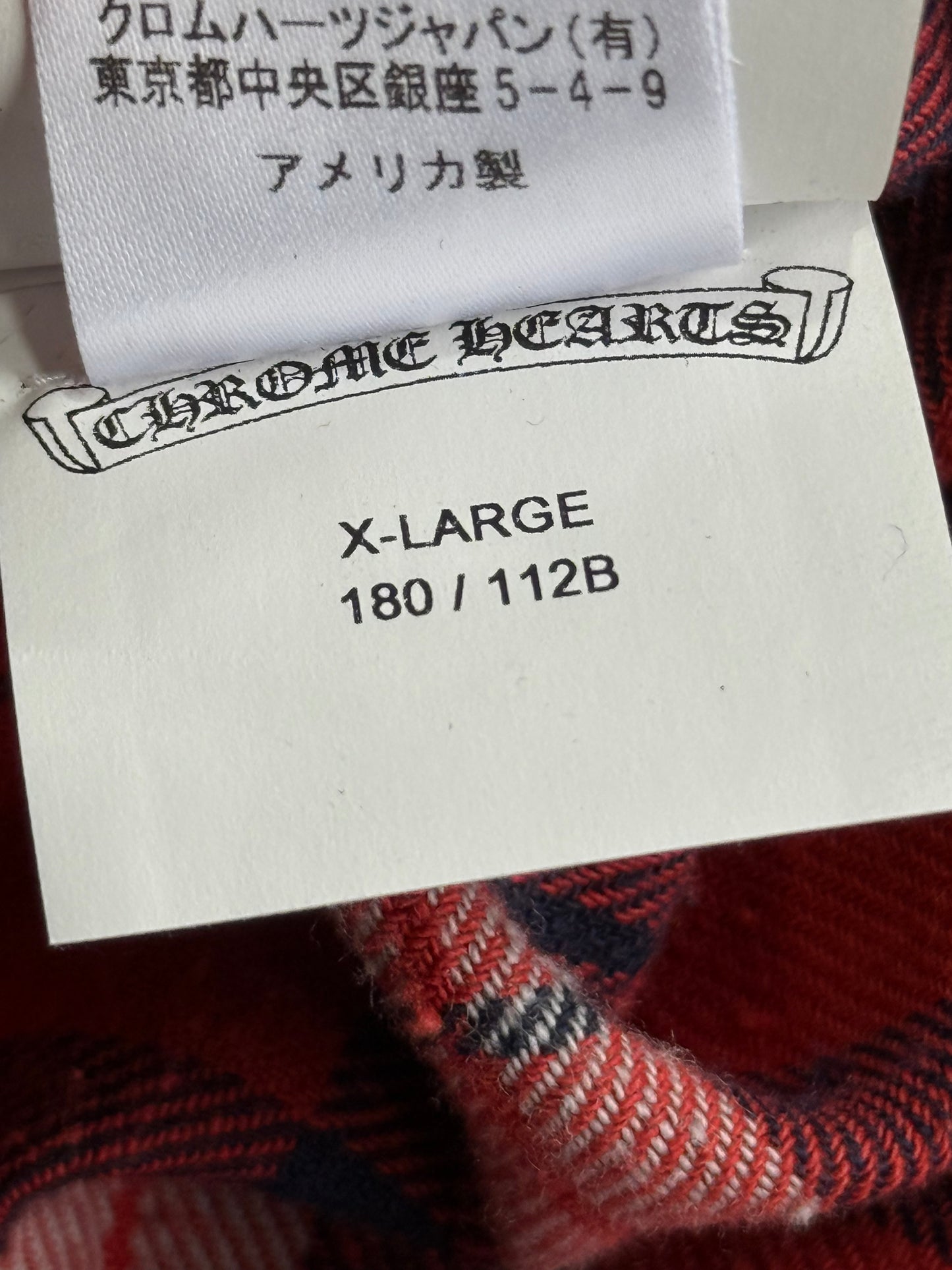 Chrome Hearts Monogram Cross Patched Flannel