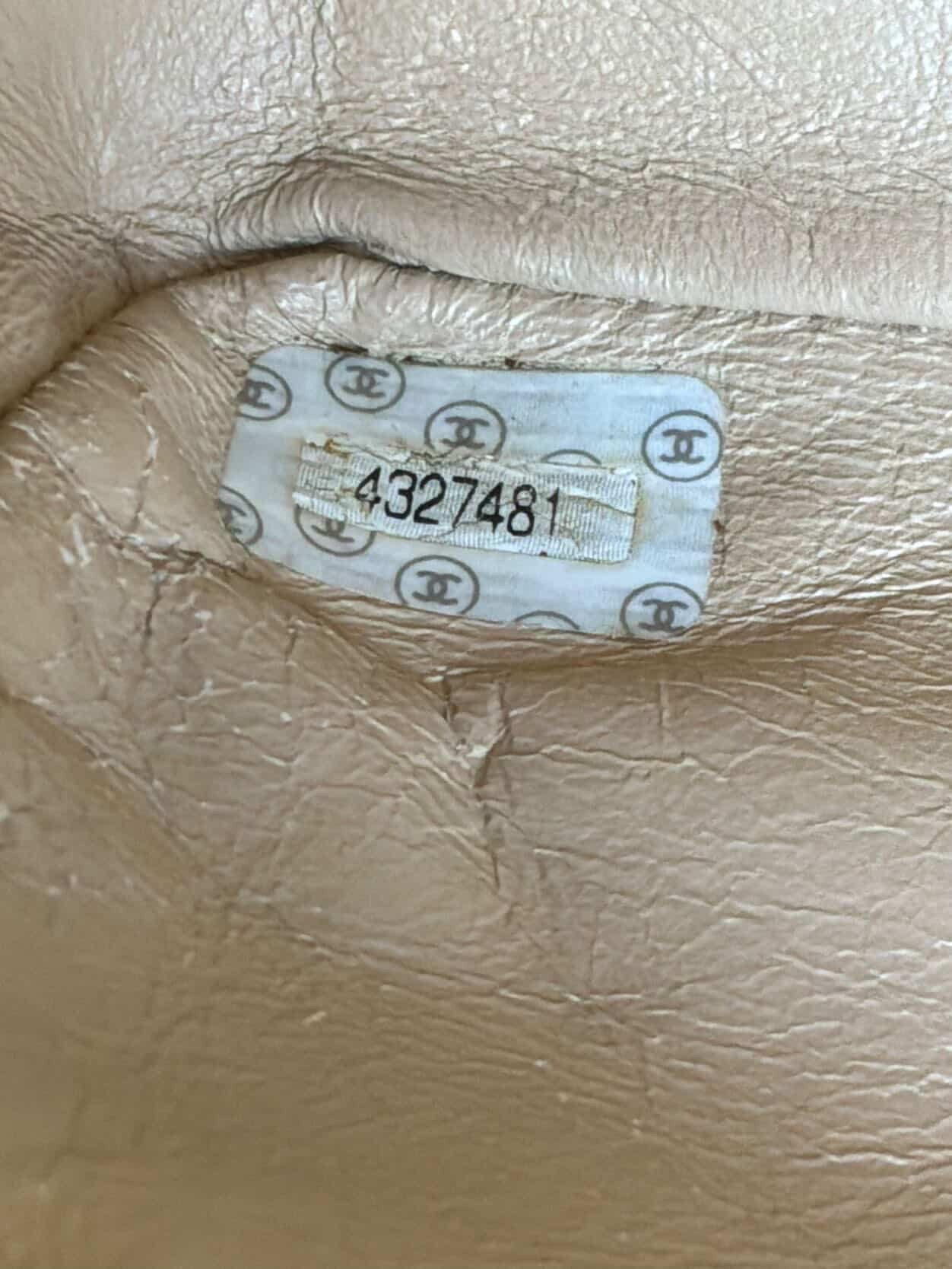 Chanel Classic Medium Single Flap Beige Crossbody Bag