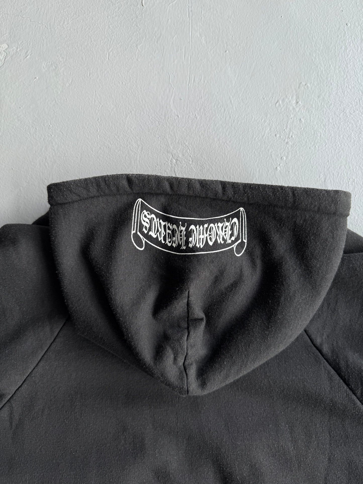 Vintage Chrome Hearts Scroll Logo Hoodie