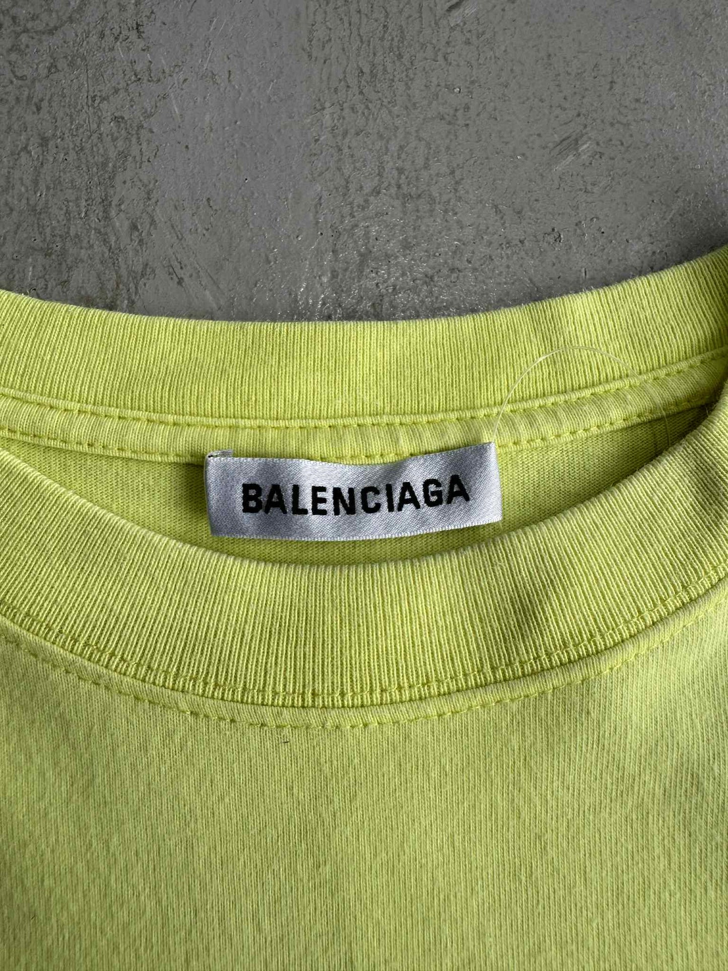 Balenciaga Crew Print Cotton Shirt