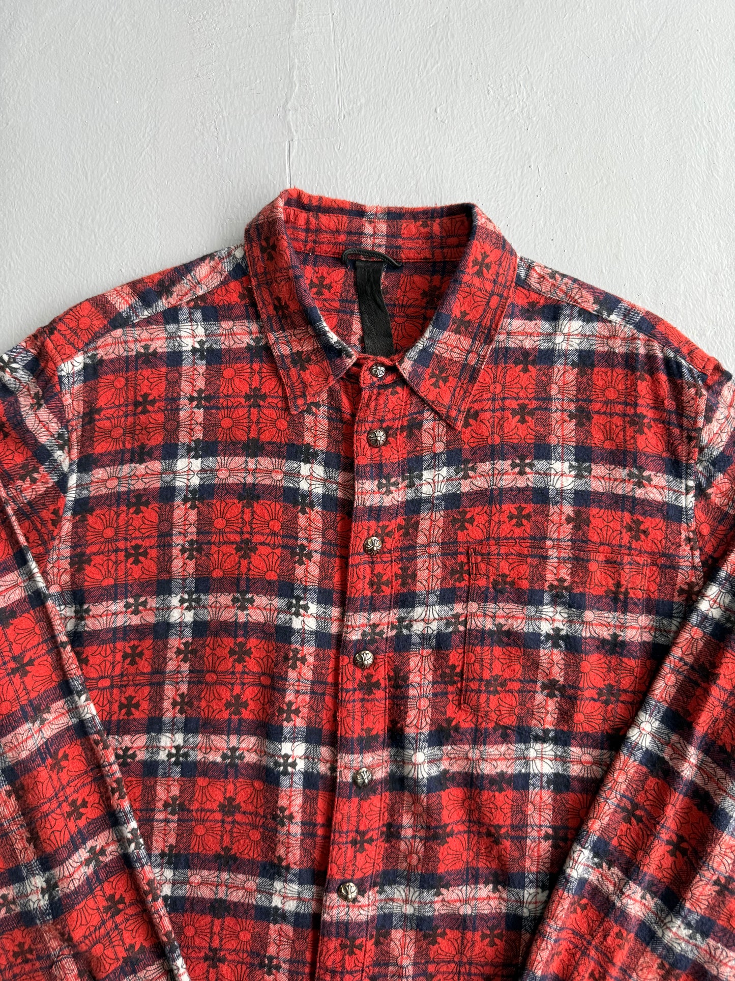 Chrome Hearts Monogram Cross Patched Flannel
