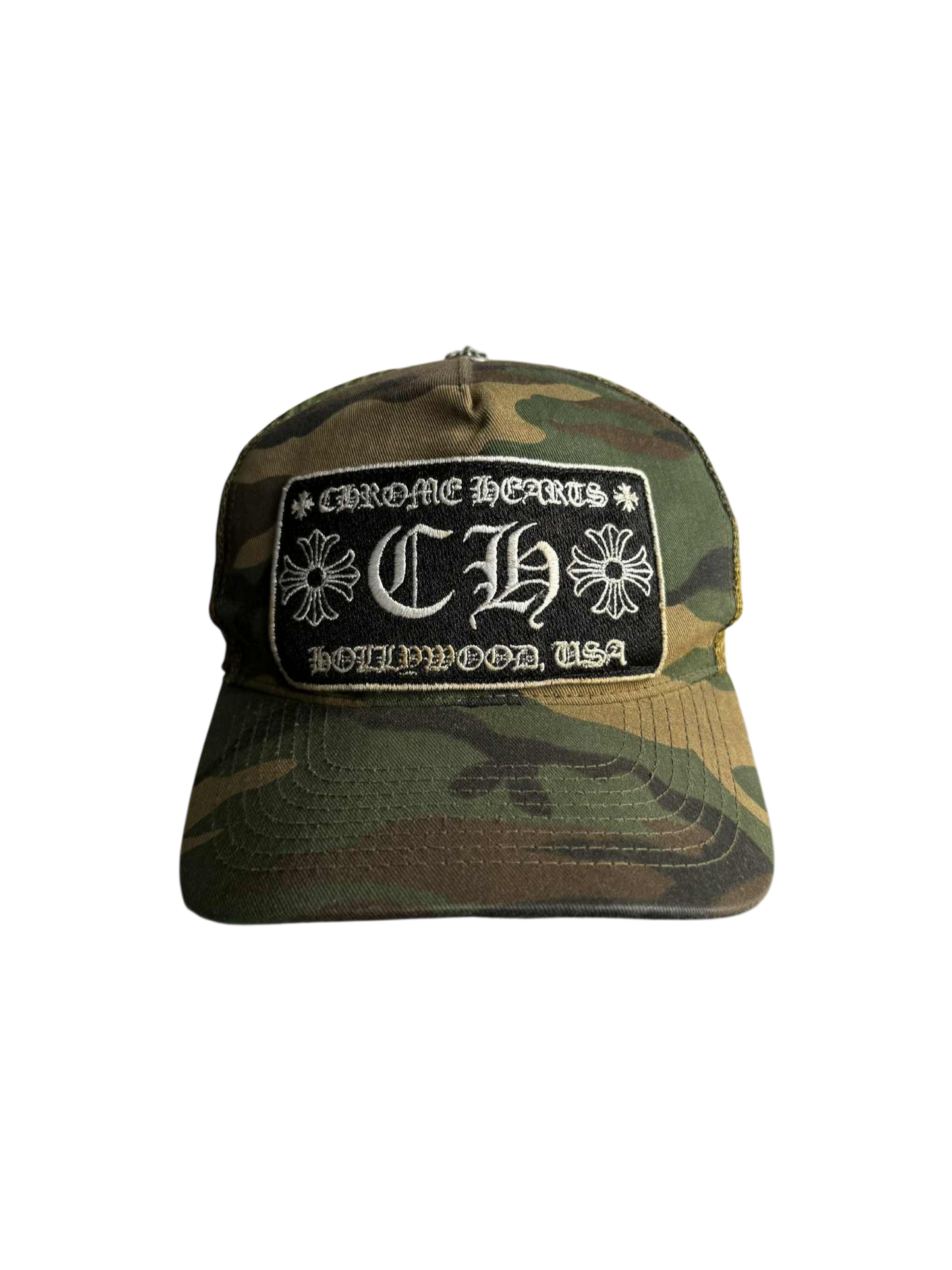 Vintage Chrome Hearts Camouflage Trucker Hat