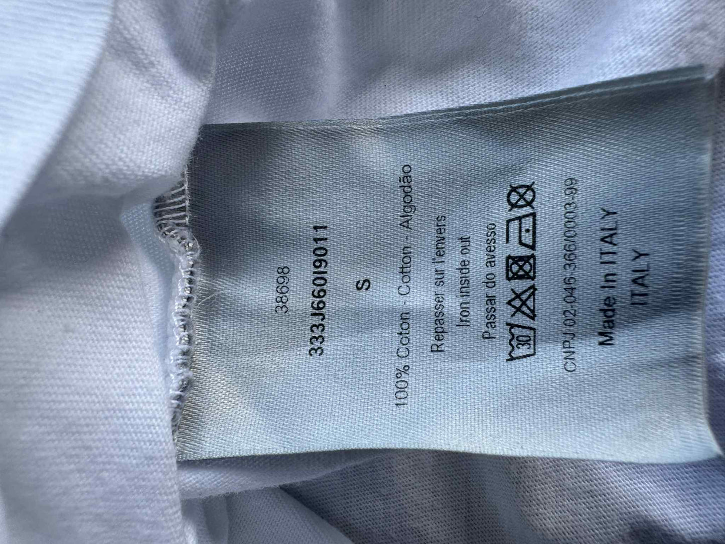 Dior White Flower camou Design tee