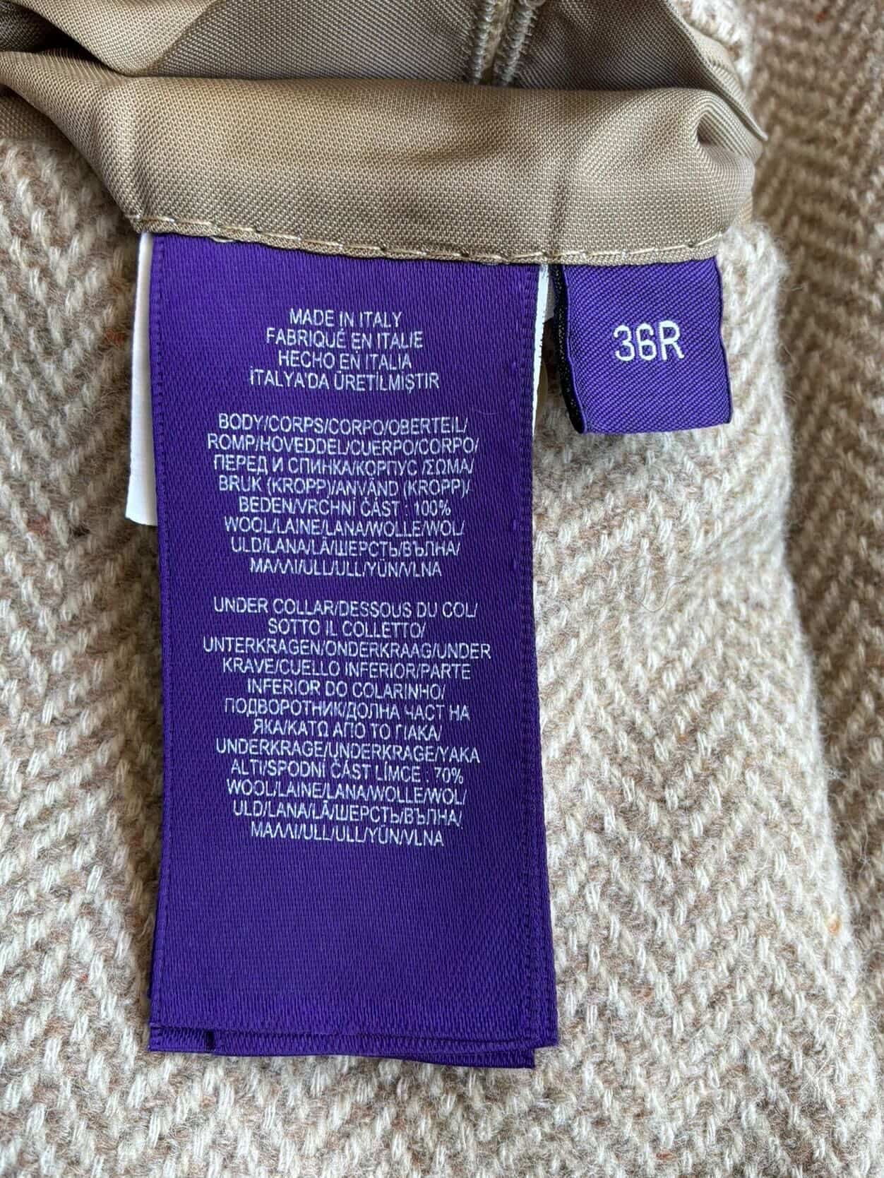 Ralph Lauren Purple Lable Wool Coat