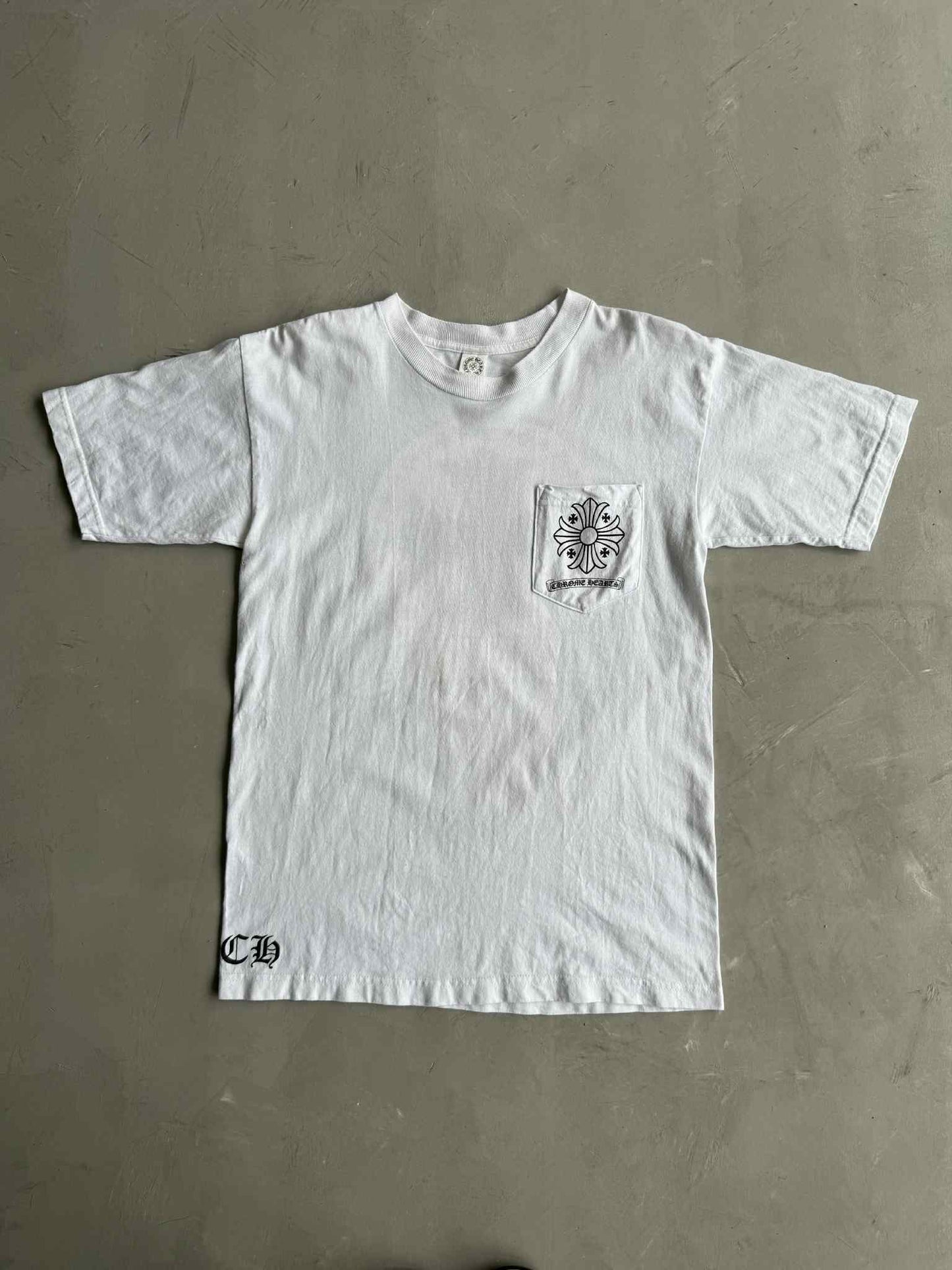 Chrome Hearts Vintage Hollywood Seal Logo Pocket Tee