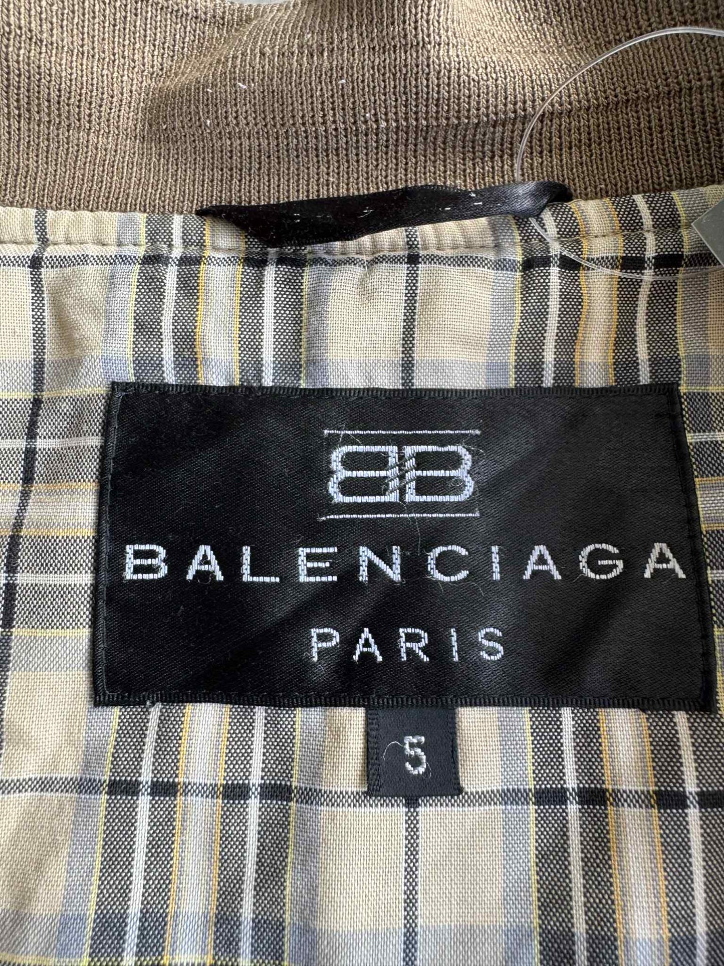 Balenciaga Plaid Bomber Jacket