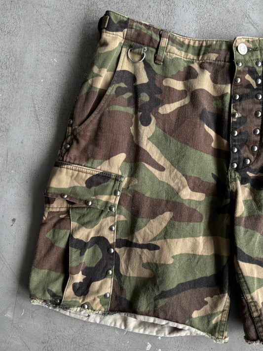 Saint Laurent Paris Camou Cargo Shorts