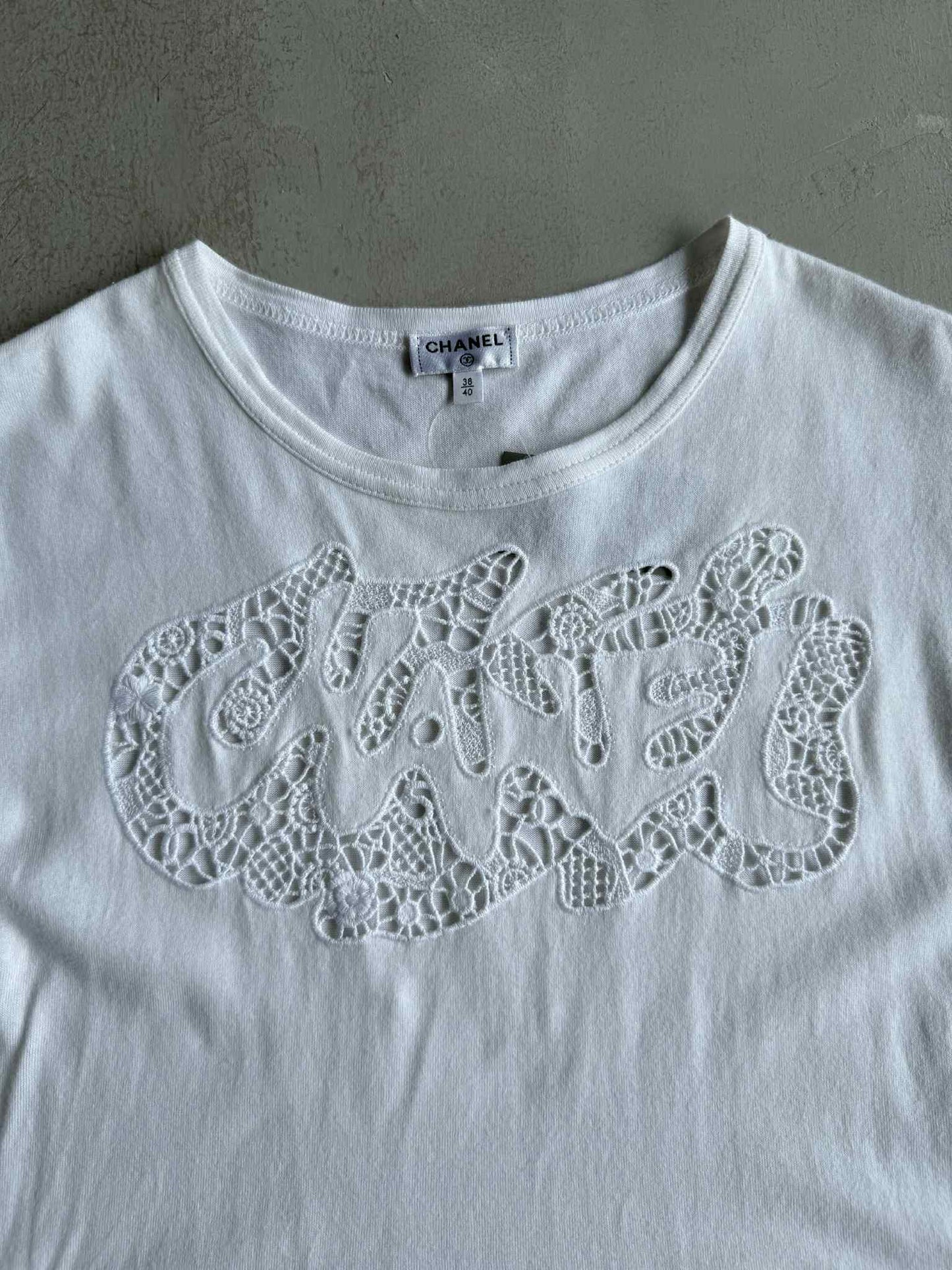 Chanel Women’s Embroidered Pocket Top Tee