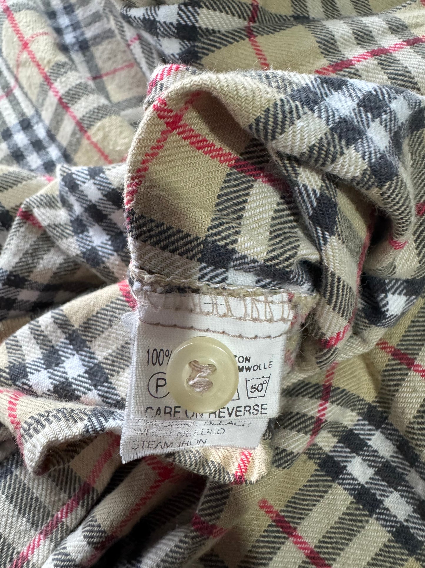 Vintage Burberry Plaid Polo Longsleeves