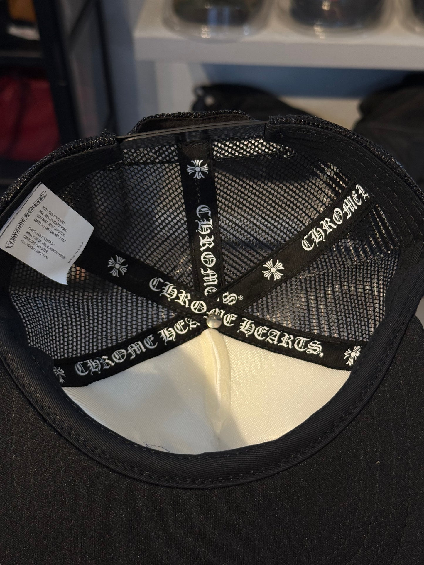 Chrome Hearts Triple Cross Patch Trucker Hat