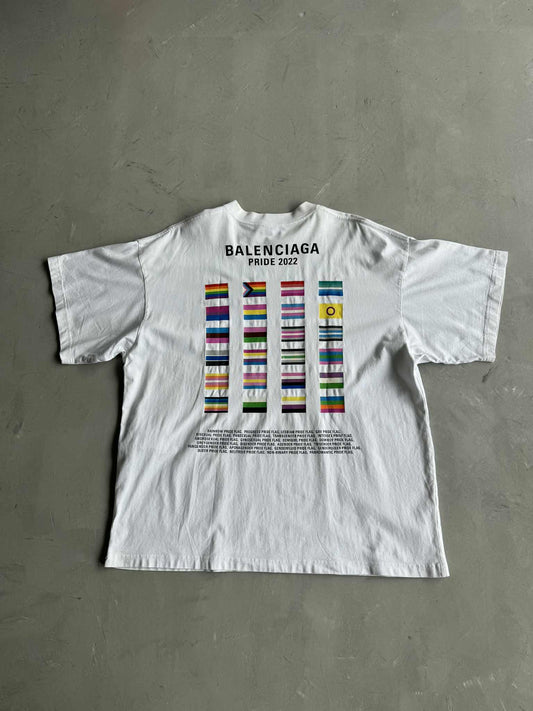 Balenciaga Pride 2022 White Tee