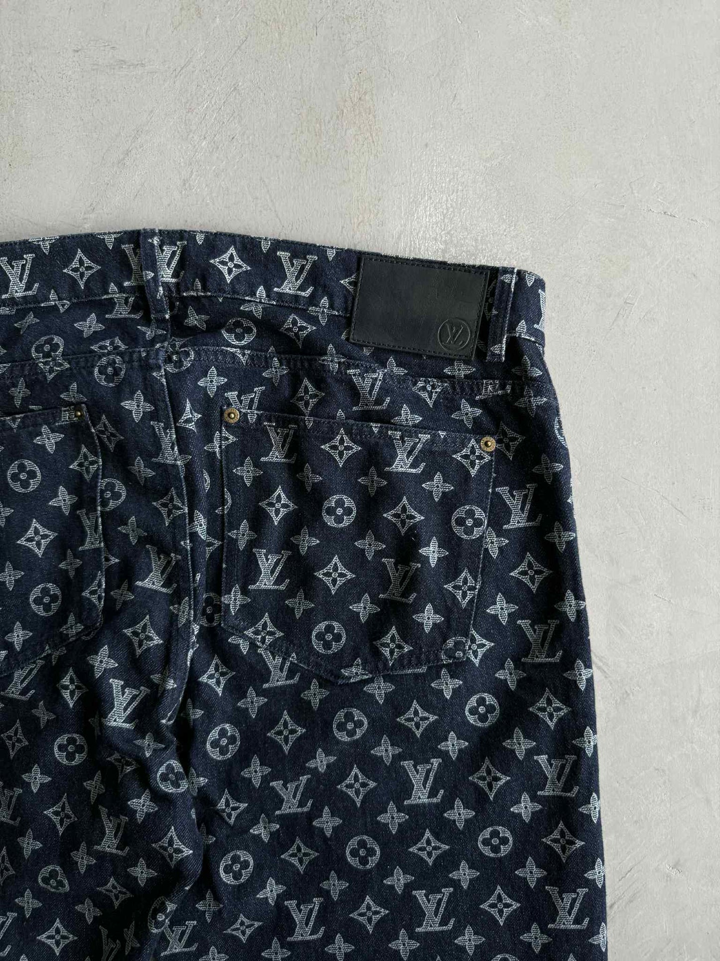 Louis Vuitton Kim Jones Era Monogram Denim Pants