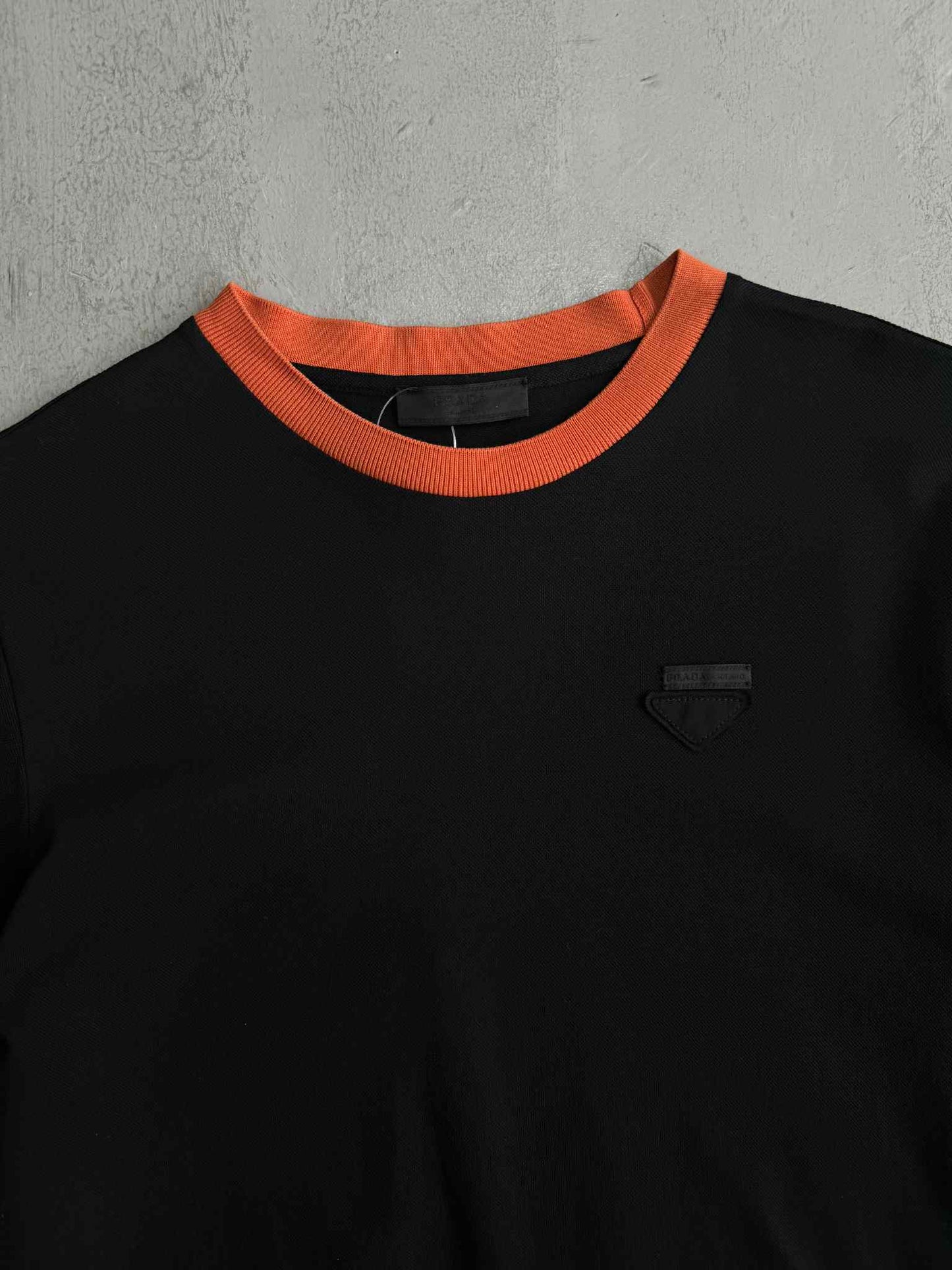 Prada Orange Neckline Shirt