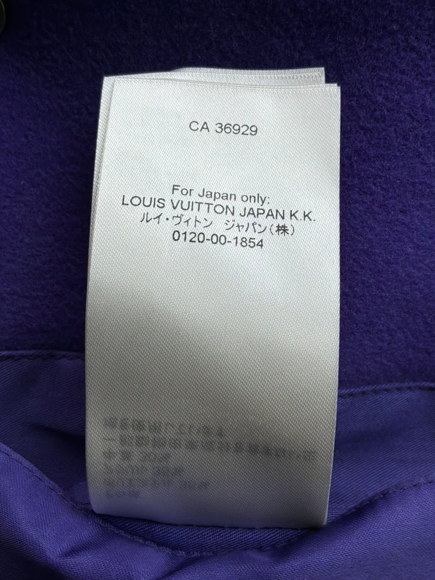 Louis Vuitton Purple Cartoon Patch Varsity Jacket