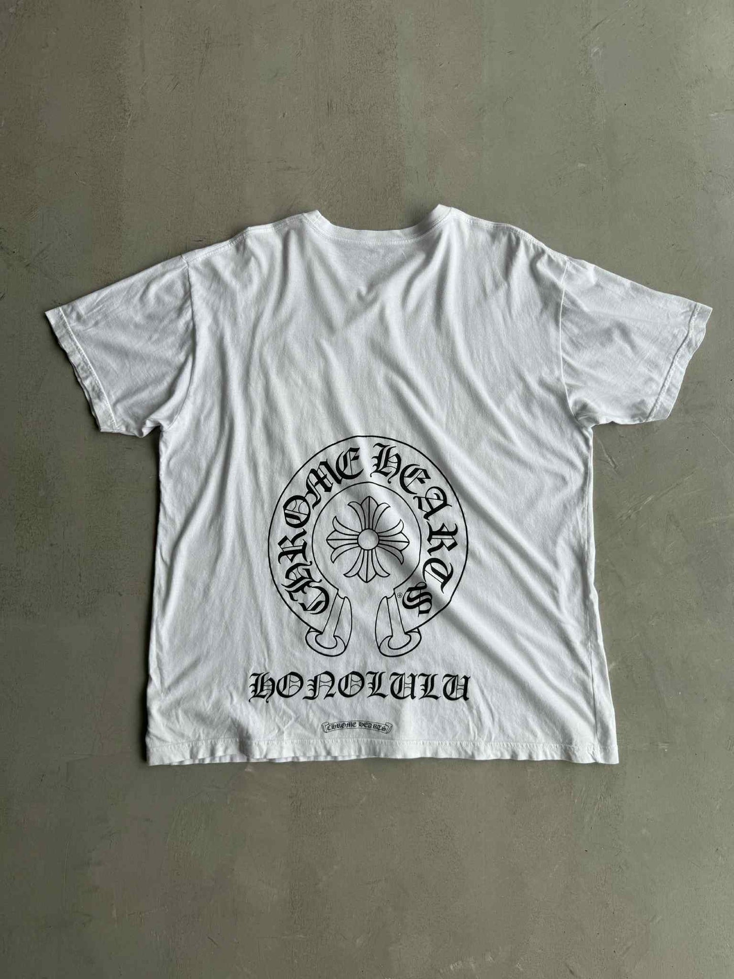 Chrome Hearts White Horseshoe Honolulu Tee