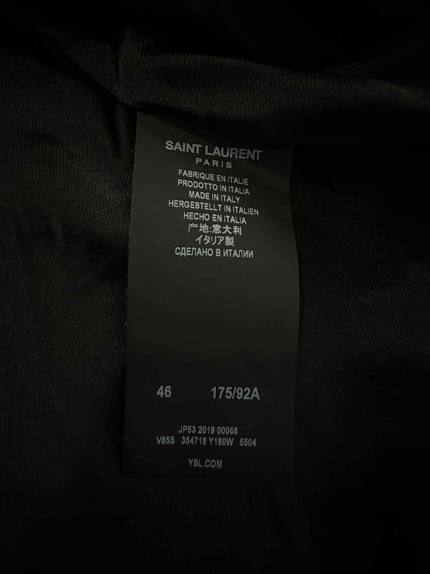 Saint Laurent Paris Teddy Bomber Jacket