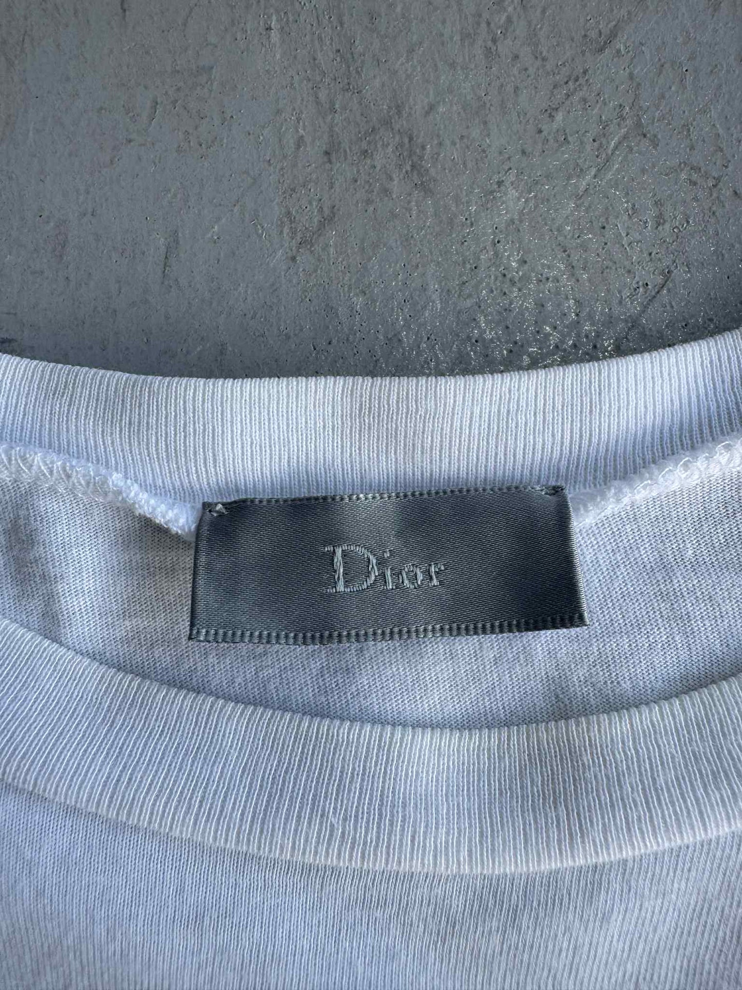 Dior White Flower camou Design tee