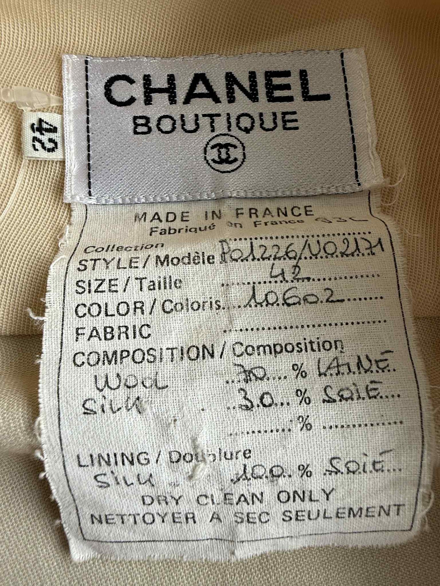 Chanel Beige Dress