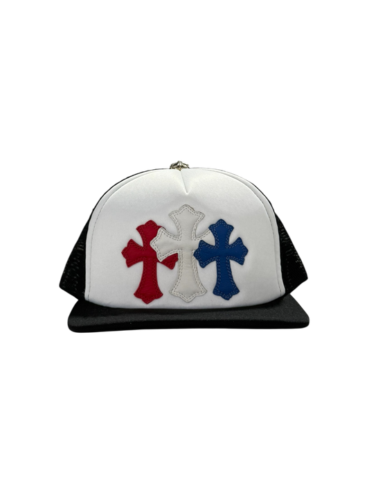 Chrome Hearts Triple Cross Patch Trucker Hat