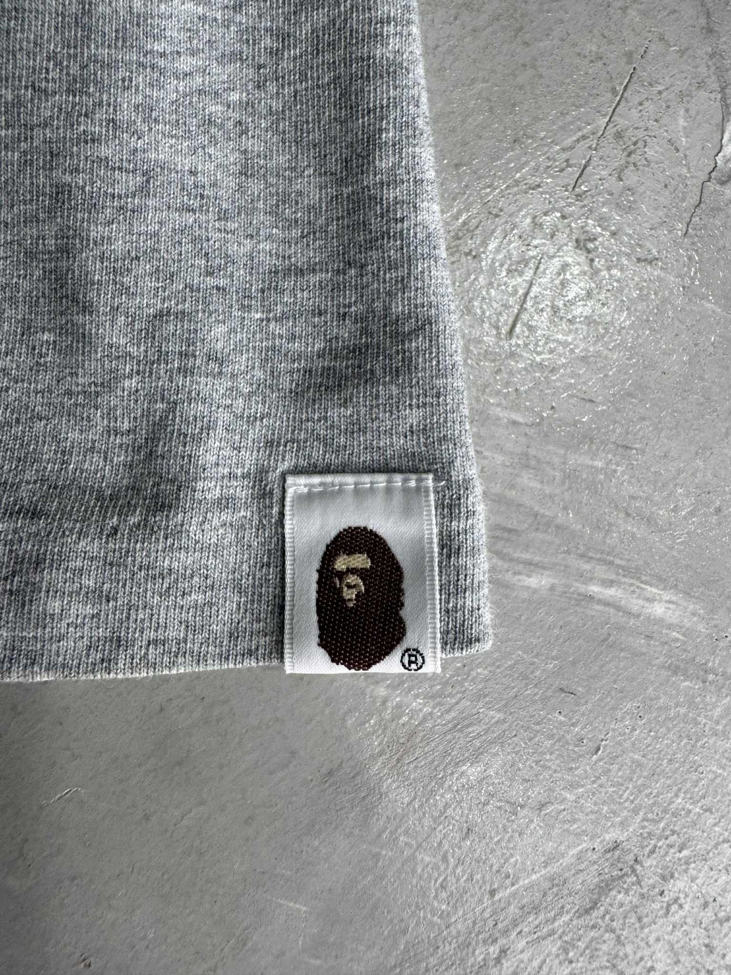 Bape Gray Big Head Tee