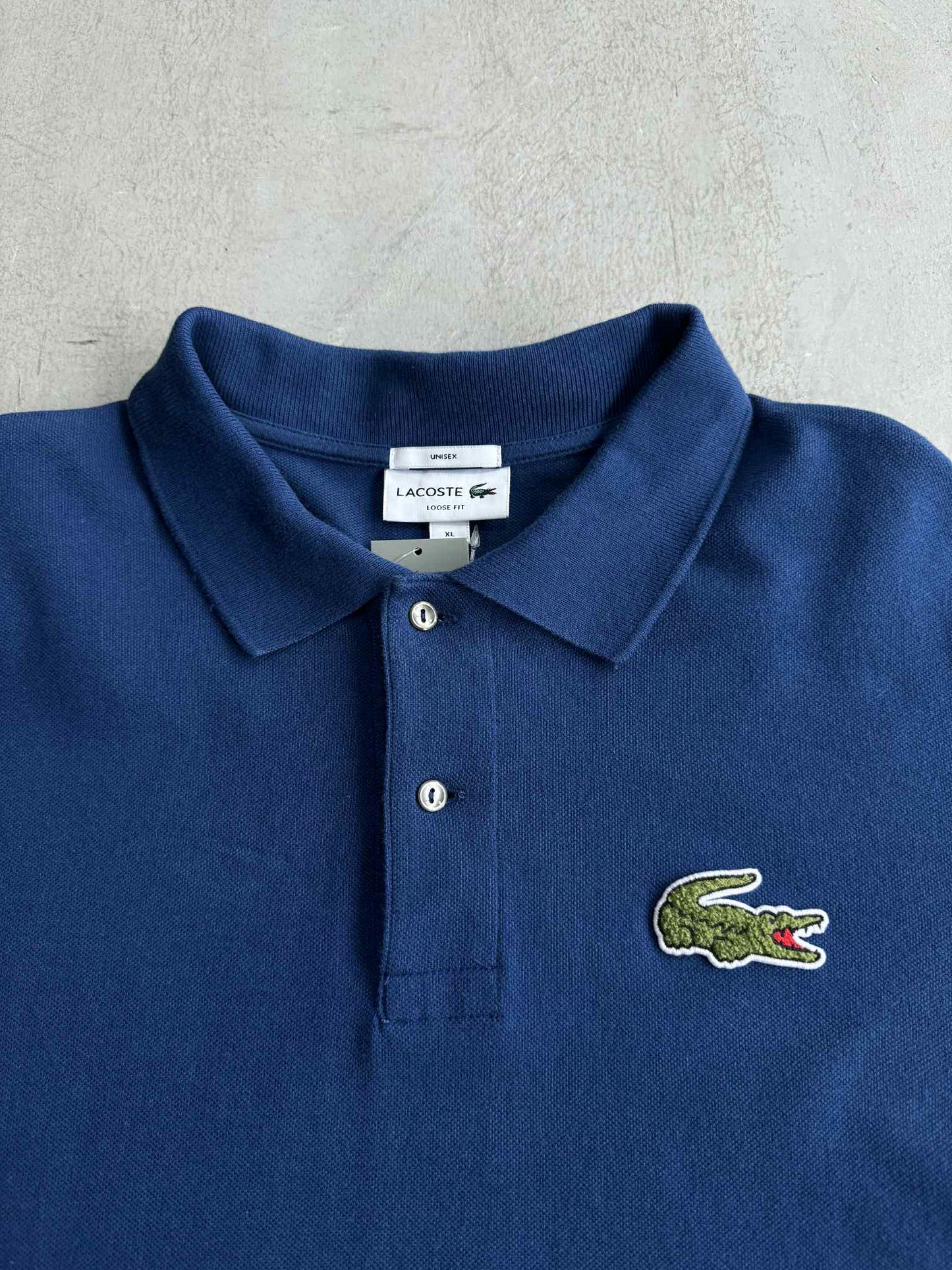 Lacoste Loose Fit Blue Polo Shirt