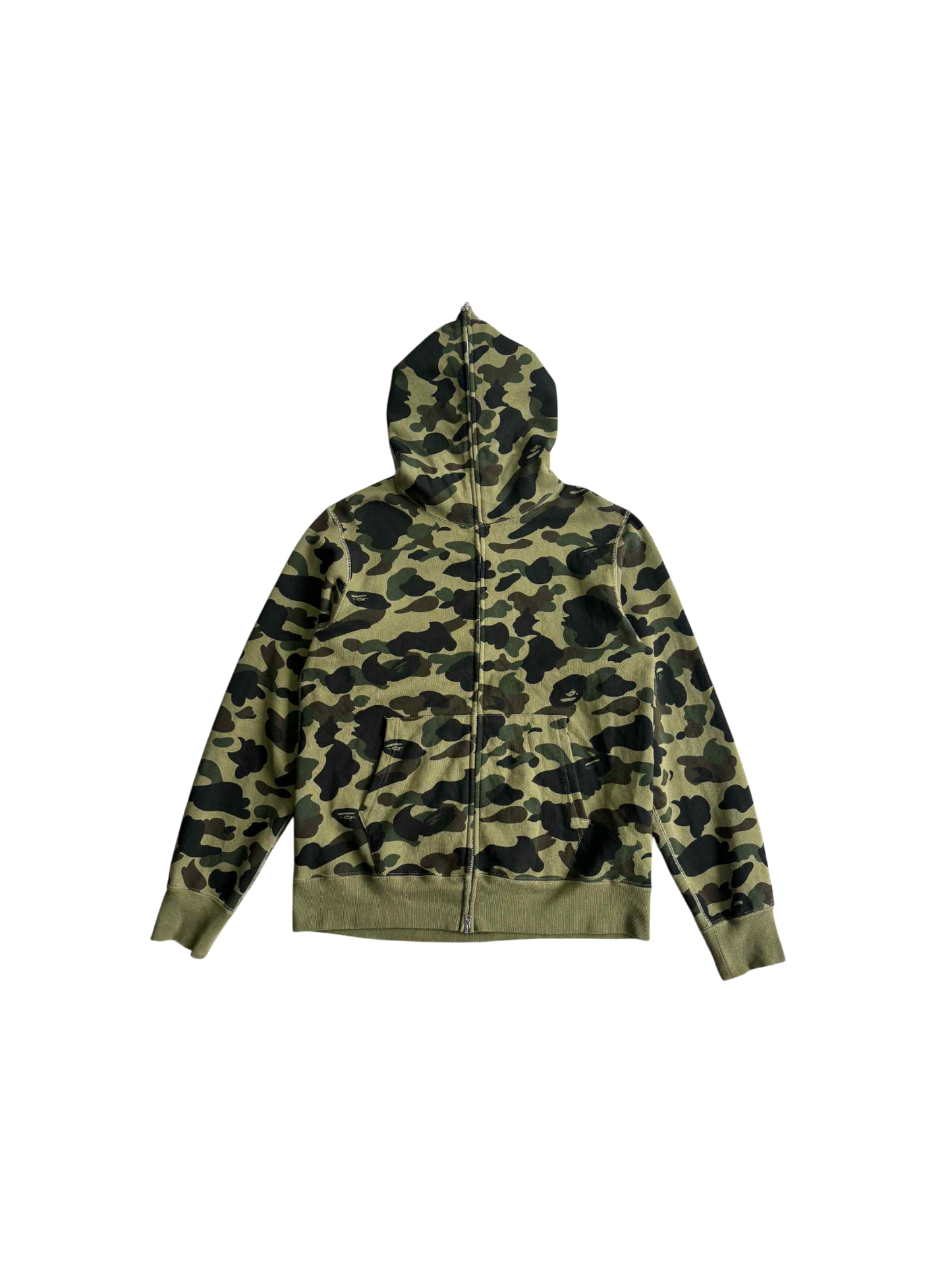 Bape 1st Camou Green Full Zip Hoodie