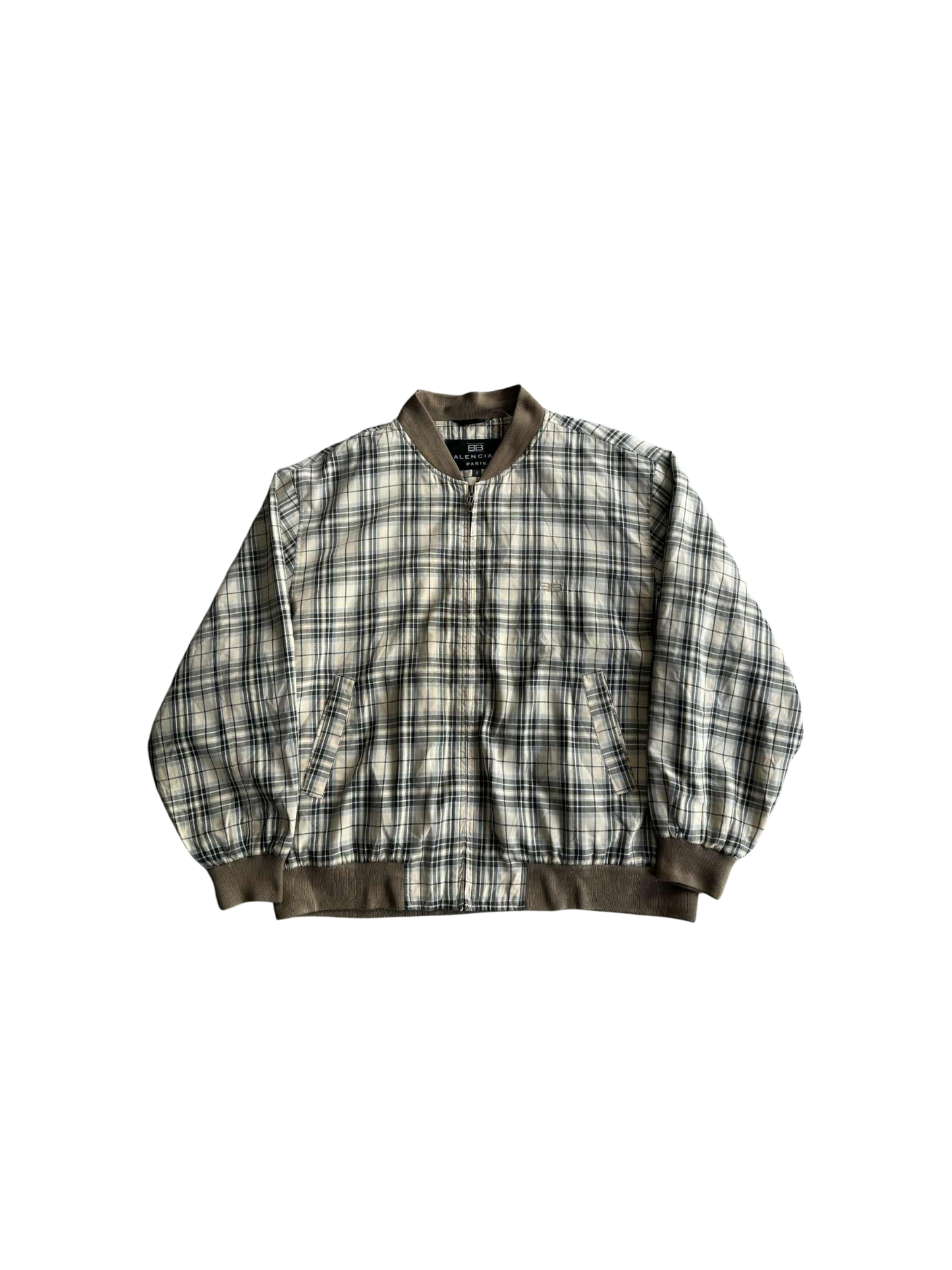 Balenciaga Plaid Bomber Jacket
