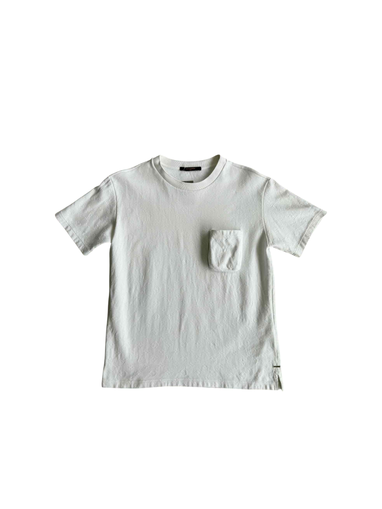 Luis Vuitton White Monogram Pocket Tee