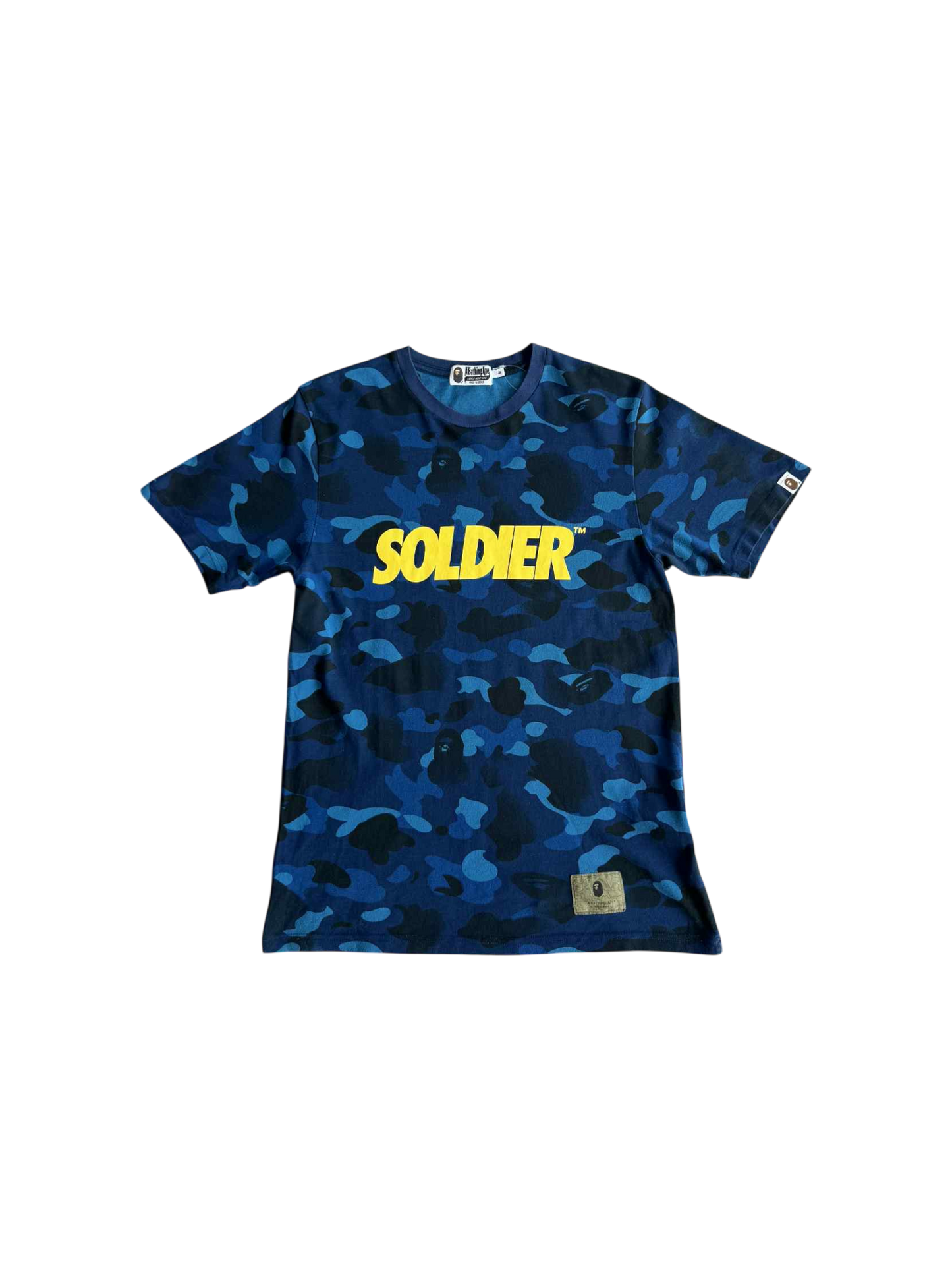 Bape Soldier Blue Camou Tee