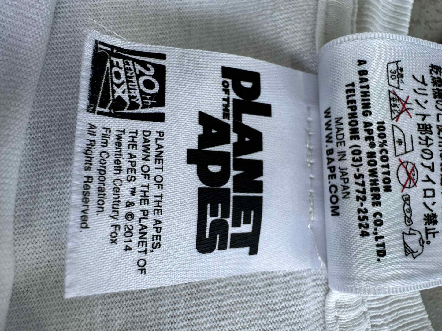 Bape Planet of the Apes Camou tee