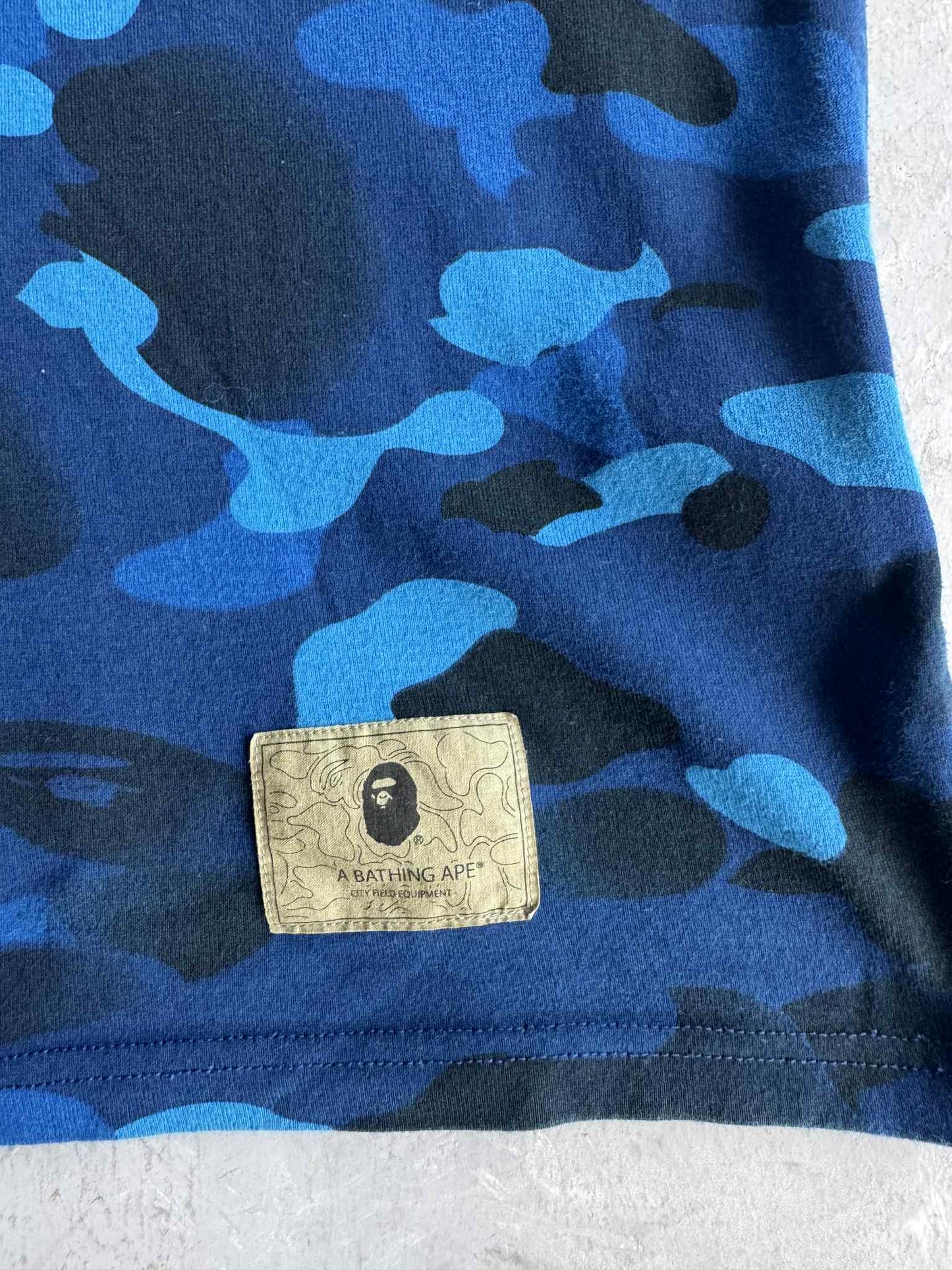 Bape Soldier Blue Camou Tee