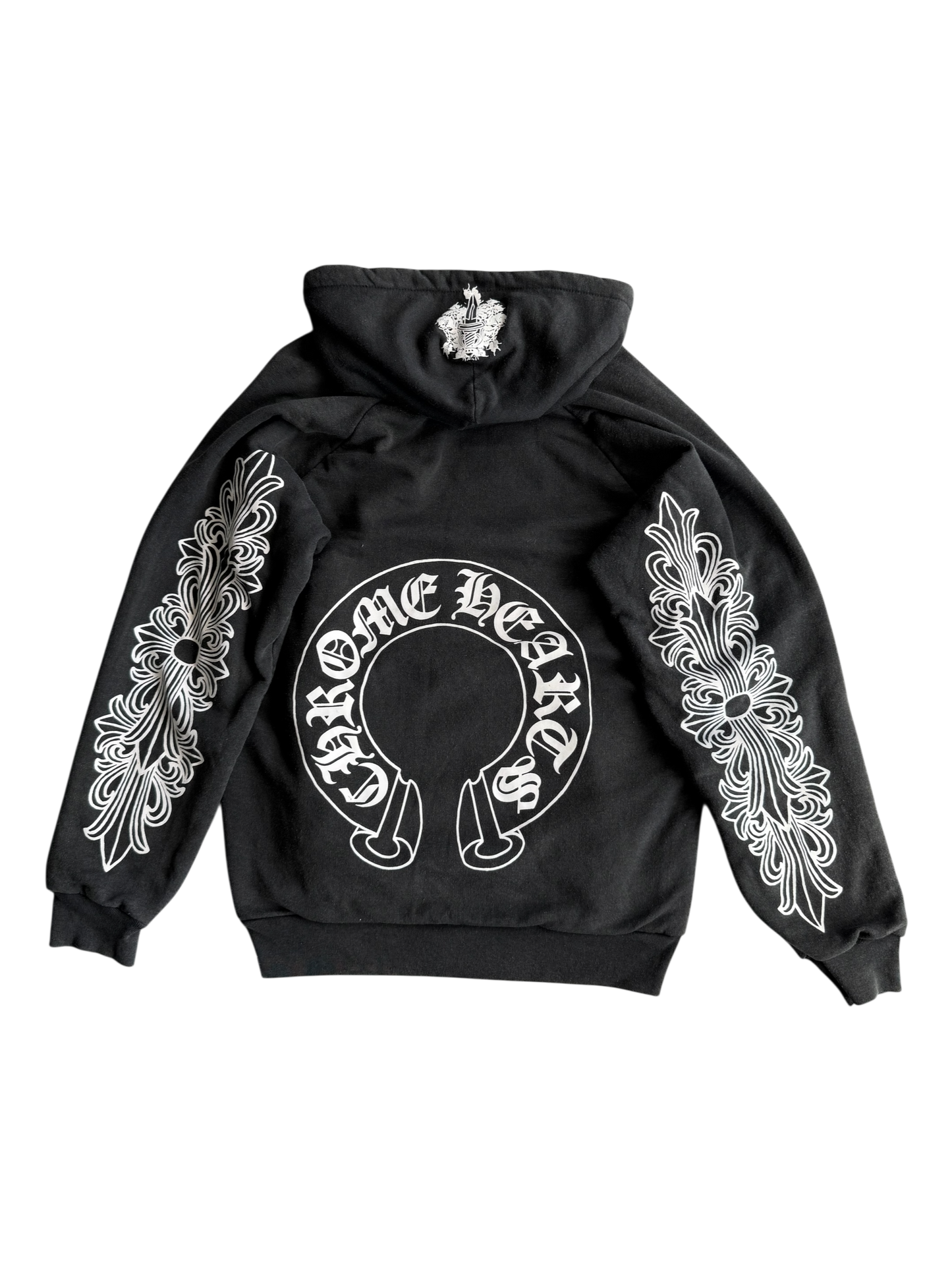 Vintage Chrome Hearts Horseshoe Floral Hoodie