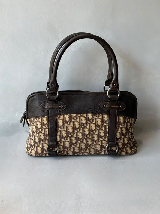 Dior Trotter Leather Boston Bag