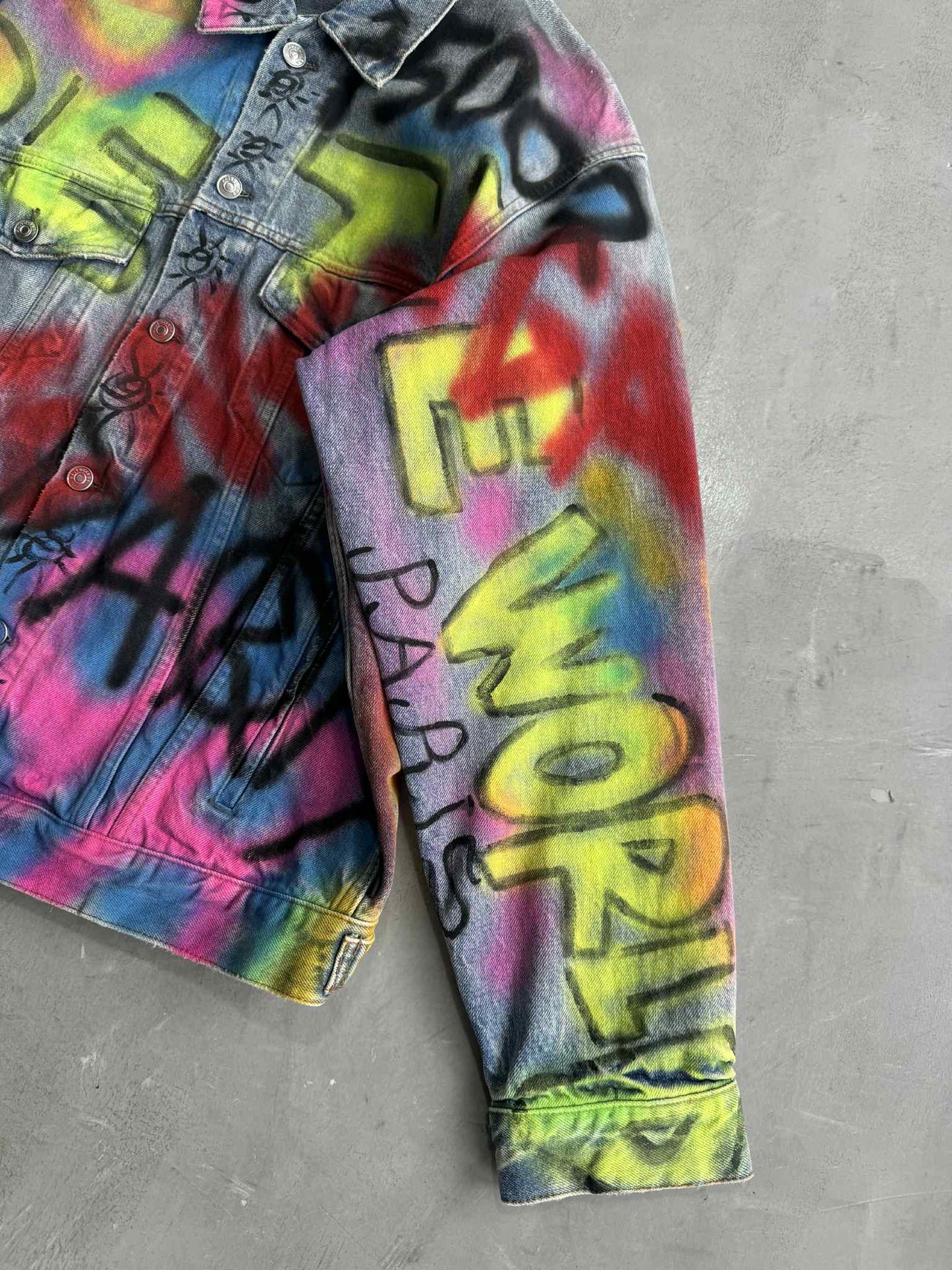 Balenciaga Graffiti Denim Jacket