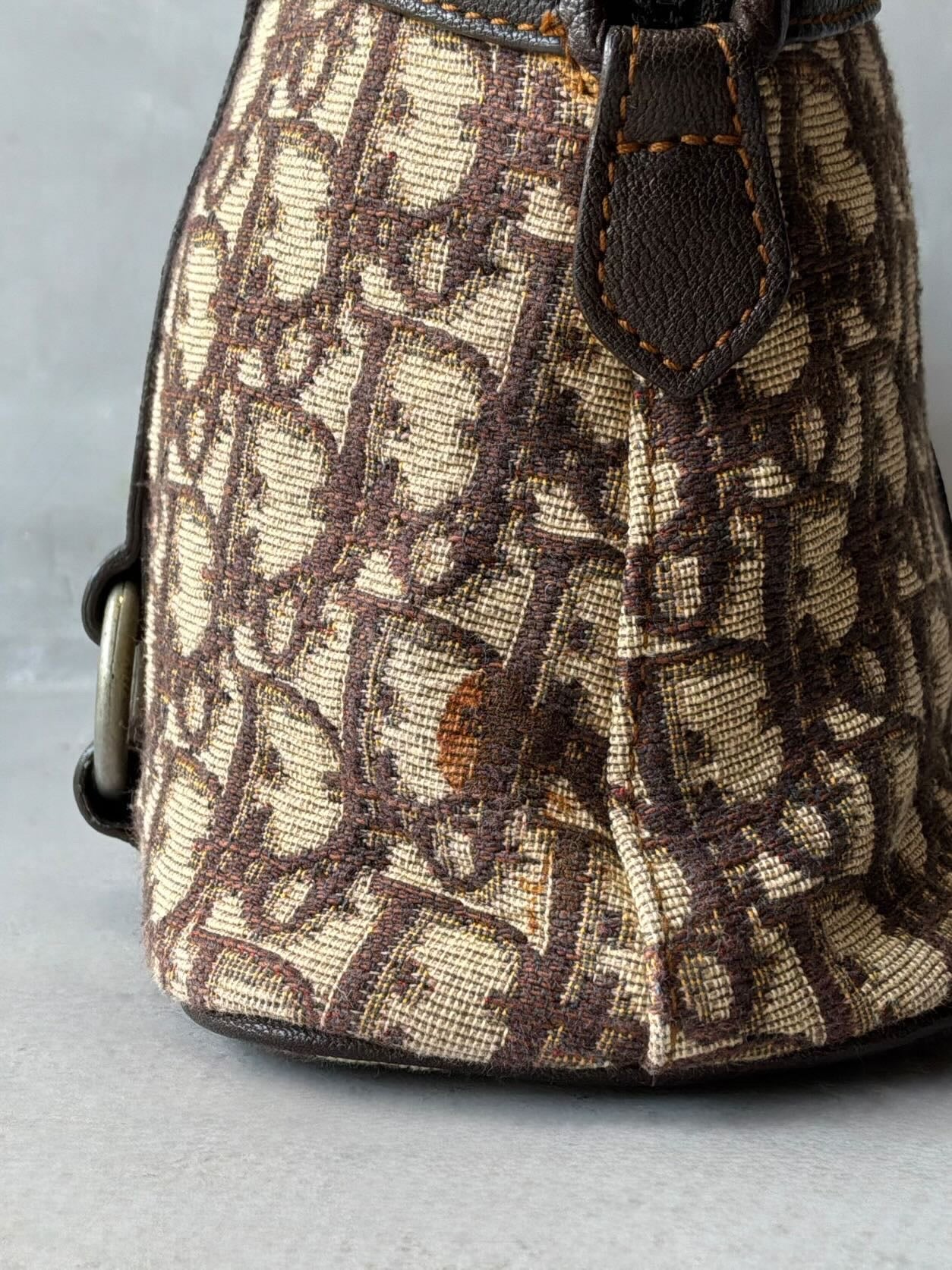 Dior Trotter Leather Boston Bag
